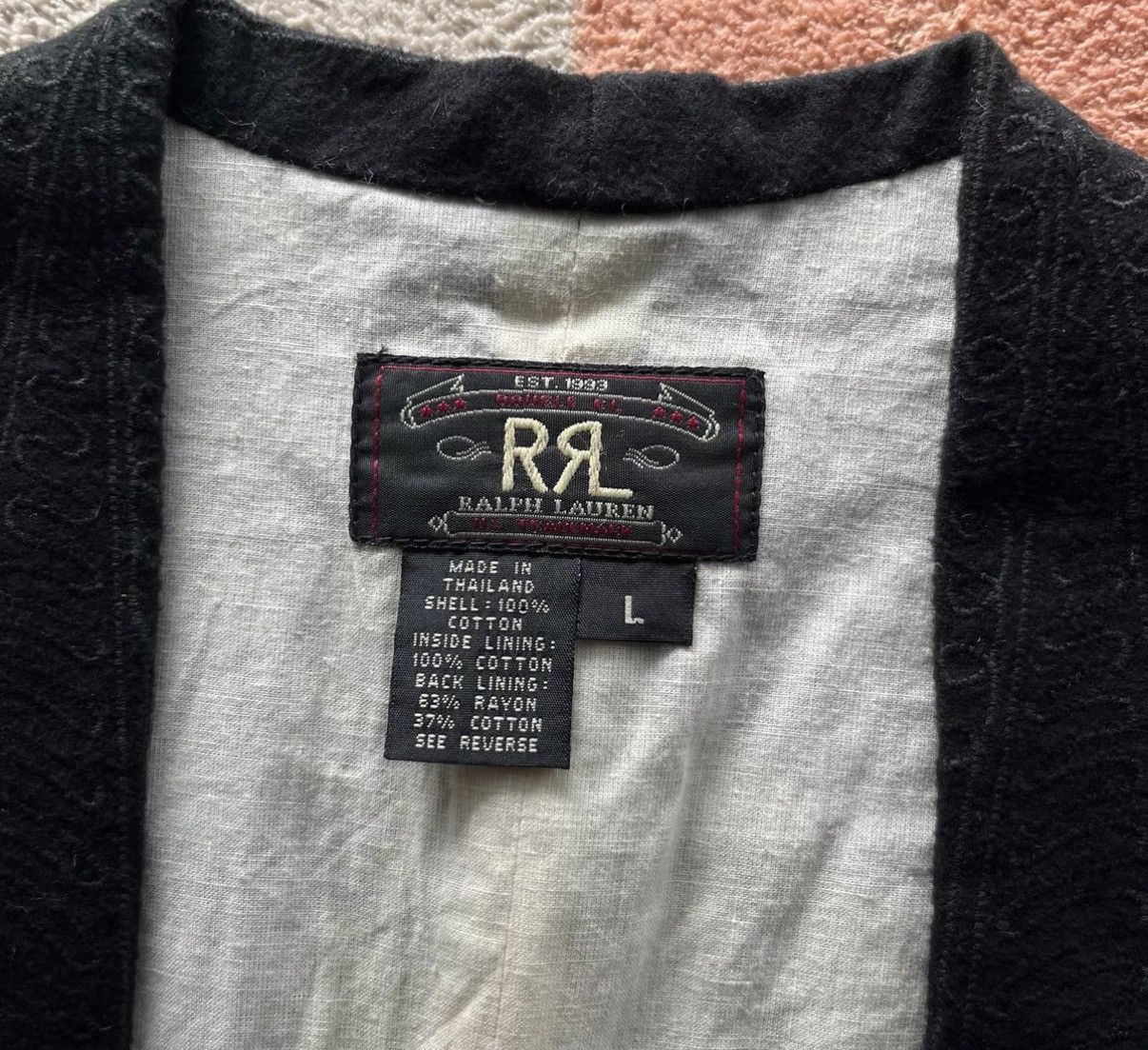 Ralph Lauren RRL Ralph Lauren Black Embroidered Vest K22 Size US L / EU 52-54 / 3 - 2 Thumbnail