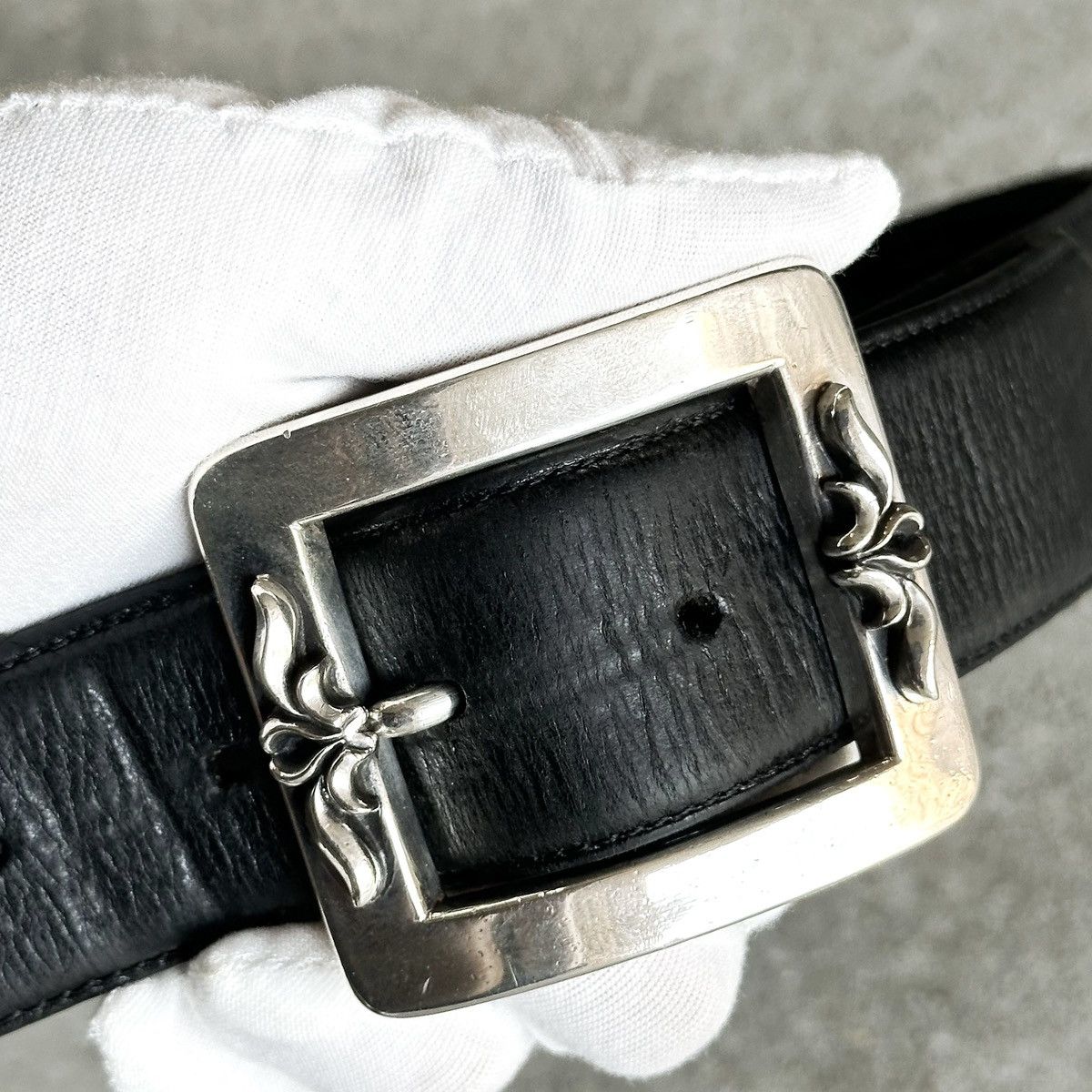Chrome Hearts Chrome Hearts 1.5 OTJ Square Buckle Leather Belt Size 34 - 4 Thumbnail