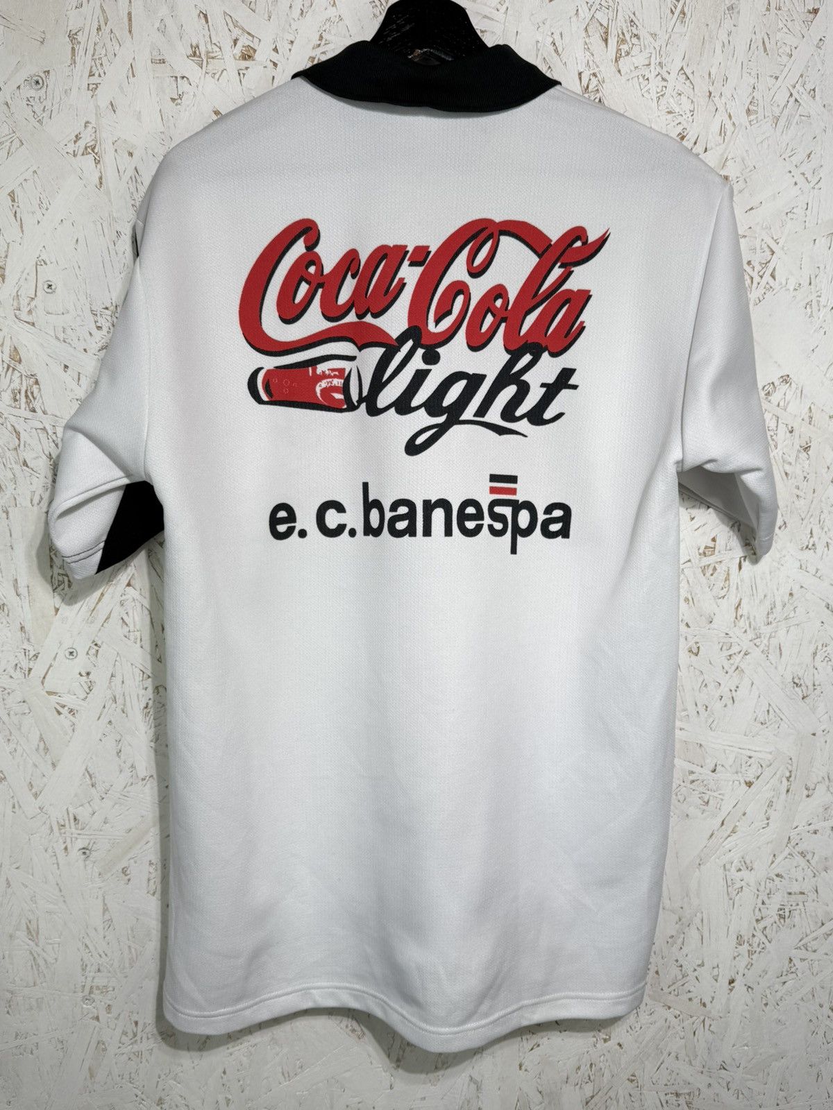 Vintage Vintage Coca Cola Light EC Banespa Brazil Jersey 90s Rare Size US L / EU 52-54 / 3 - 7 Thumbnail