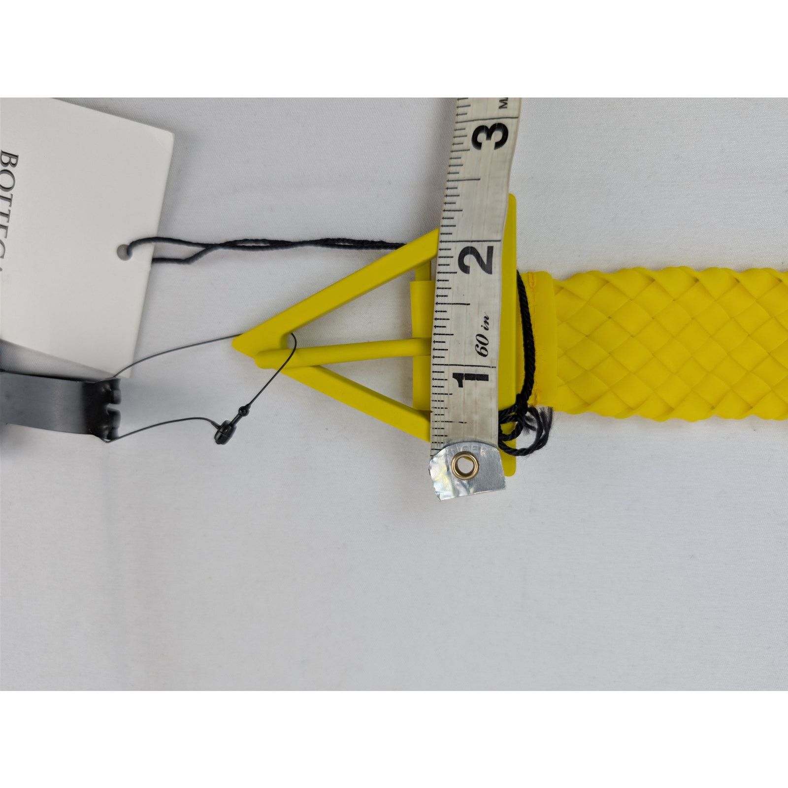 Bottega Veneta o1rshd1 Size: 100 / Intreccio Rubber Belt in Lemon Size 40 - 10 Thumbnail