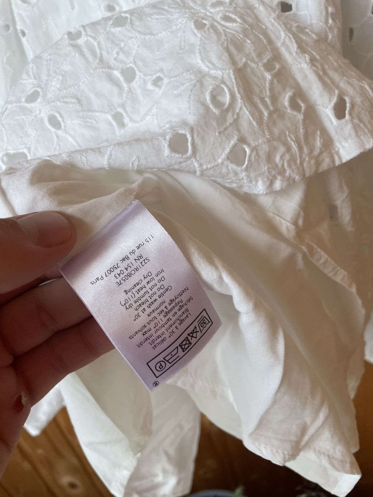 Sezane Sezane Broderie Anglaise Luxury White dres size 38 Size XS / US 0-2 / IT 36-38 - 10 Thumbnail