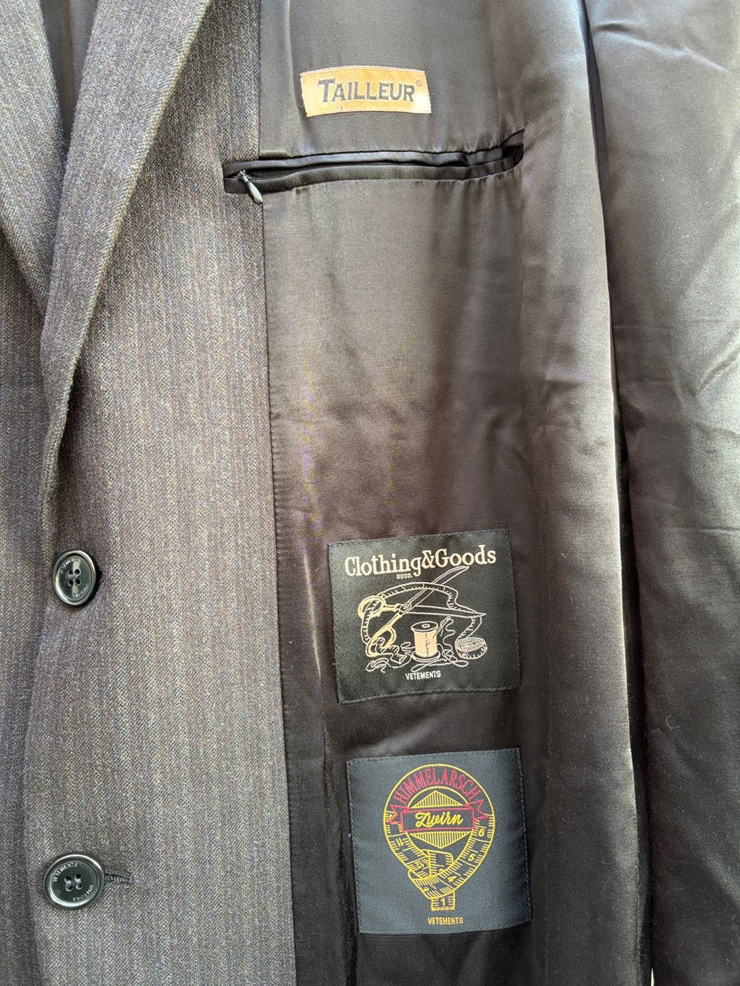 Vetements Vetements 19 Archive Inside Out Blazer Jacket Size US S / EU 44-46 / 1 - 10 Thumbnail