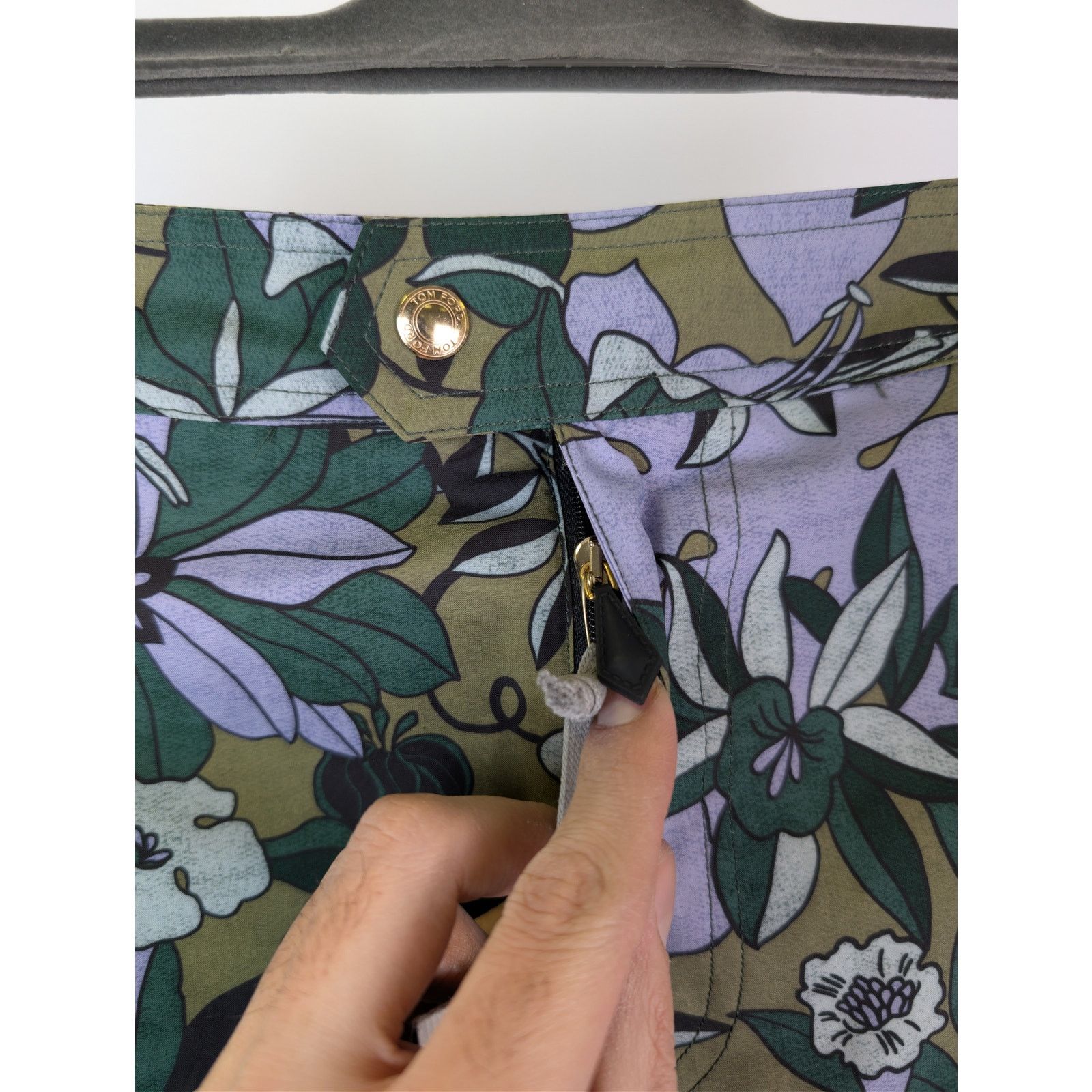 Tom Ford o1rshd1 Jungle Floral Swim Shorts in green Size US 34 / EU 50 - 8 Thumbnail