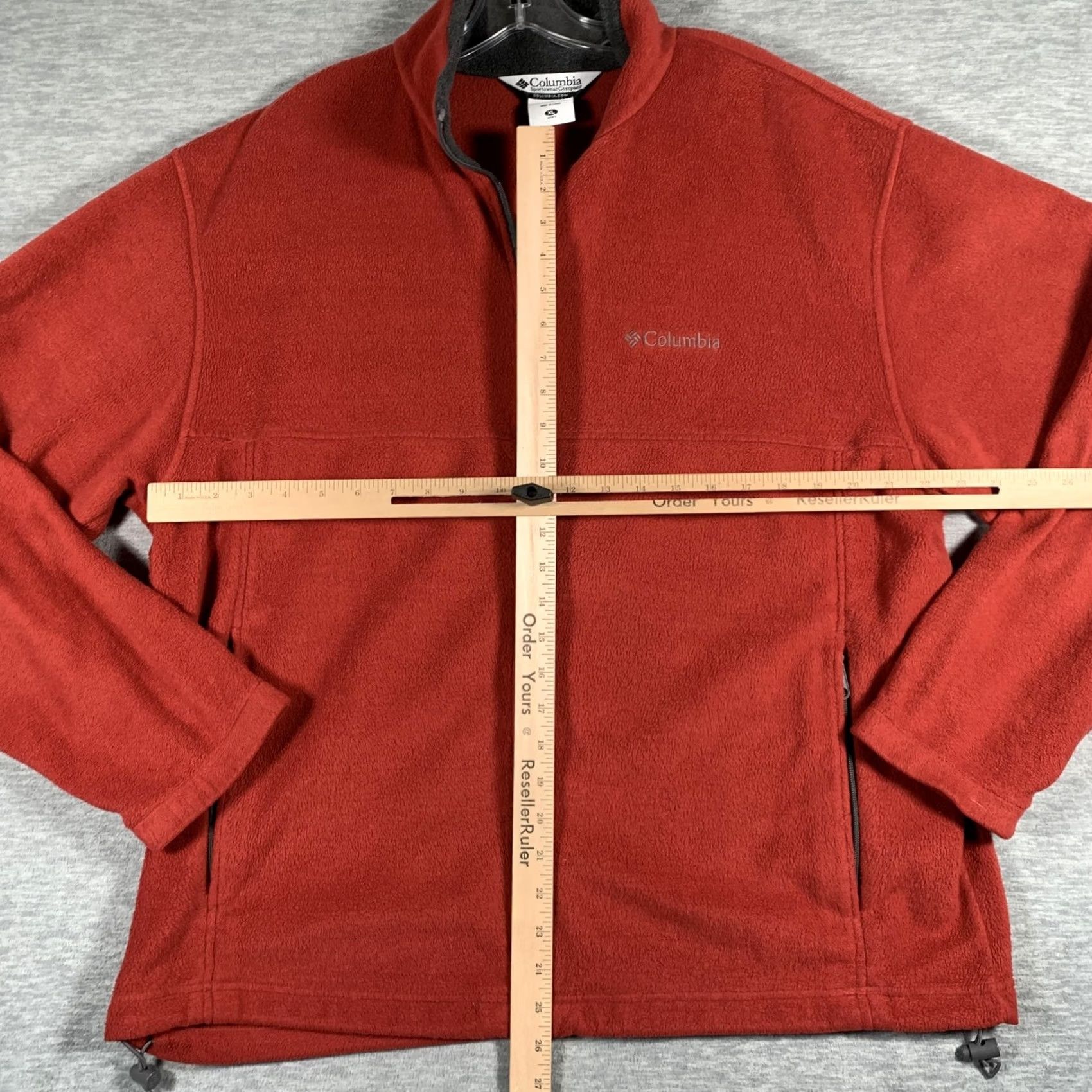 Vintage Columbia Fleece Jacket Mens XL Red Full Zip Stand Collar Pockets Outdoor WM6113 Size US XL / EU 56 / 4 - 6 Thumbnail