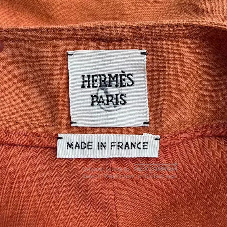Hermes Hermes Orange Linen Pants Size 24" / US 00 / IT 34 - 5 Thumbnail