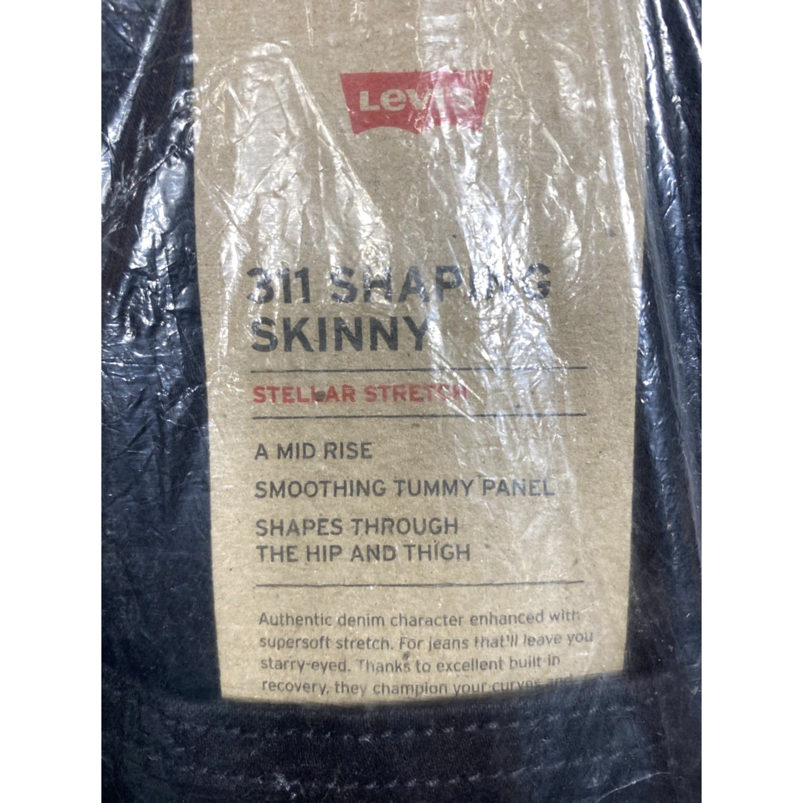 Levi's Levi's 711 Jeans Denim Black 27x28 Jeans Skinny Slim 6 Short Womens Size 28" / US 6 / IT 42 - 4 Thumbnail