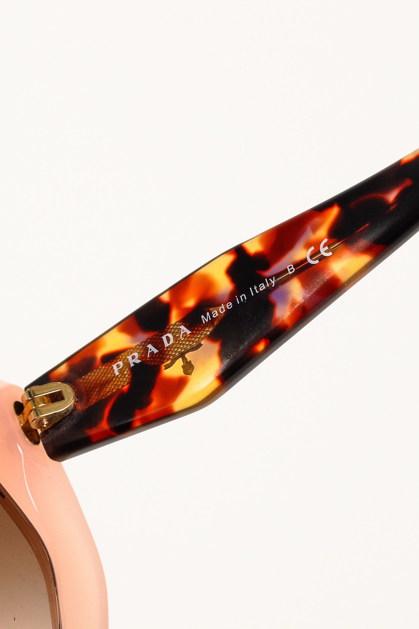 Prada Prada Heritage 16RS Pink Tortoiseshell Sunglasses Size ONE SIZE - 9 Thumbnail