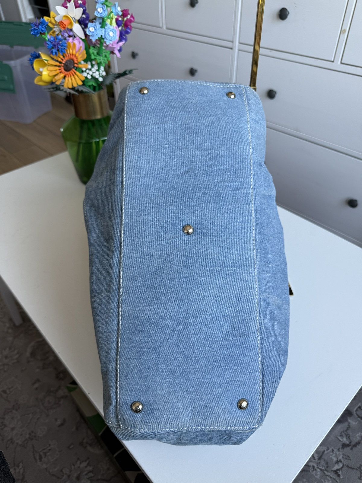 Designer × Gucci Gucci Soho denim shoulder shopper bag designer luxury archive Size ONE SIZE - 8 Thumbnail