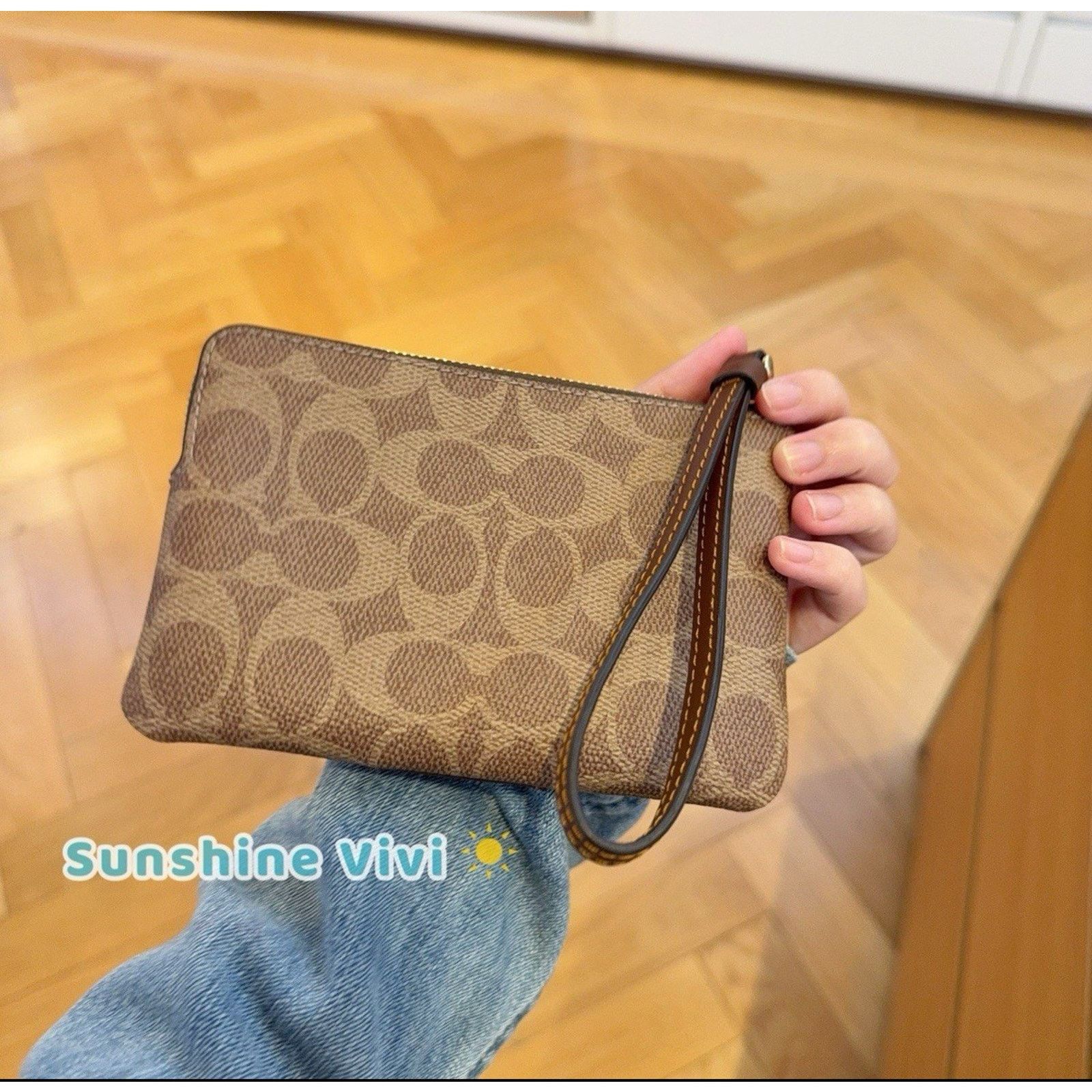Coach NWT Bundle Coach Teri CV933 & CW854 Wristlet & CW870 ID Case Size ONE SIZE - 13 Thumbnail