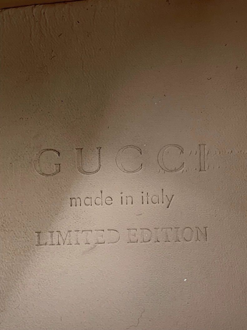 Gucci Gucci Size 36 Ace Series Silver Leather Red Tail Puppy Embr Size US 5 / EU 37 - 7 Thumbnail