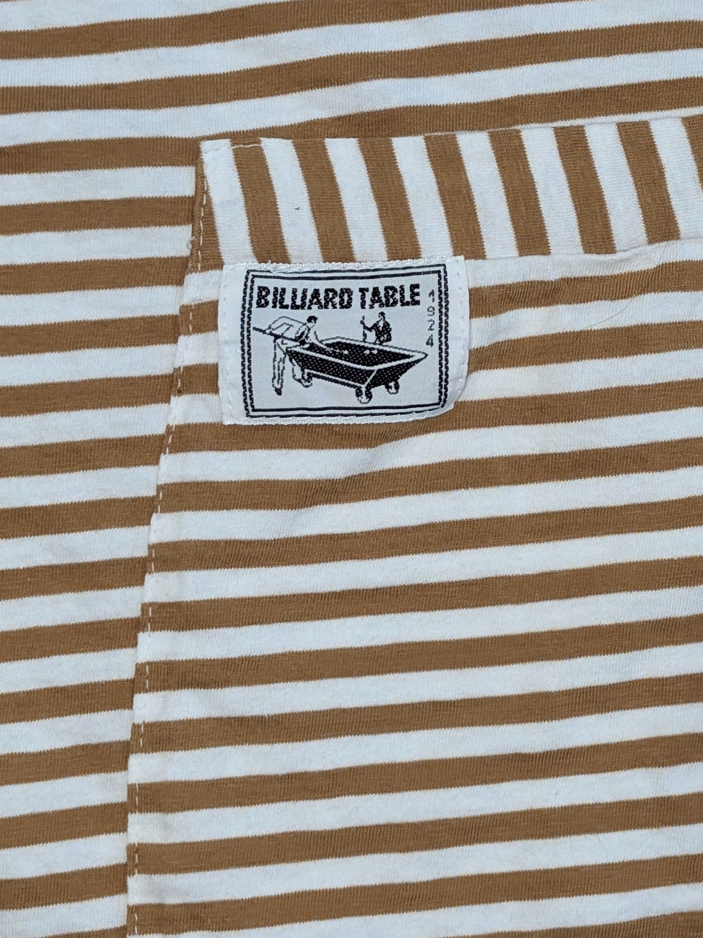 Vintage Vintage Billiard Table yellow striped t-shirt Size US L / EU 52-54 / 3 - 2 Thumbnail