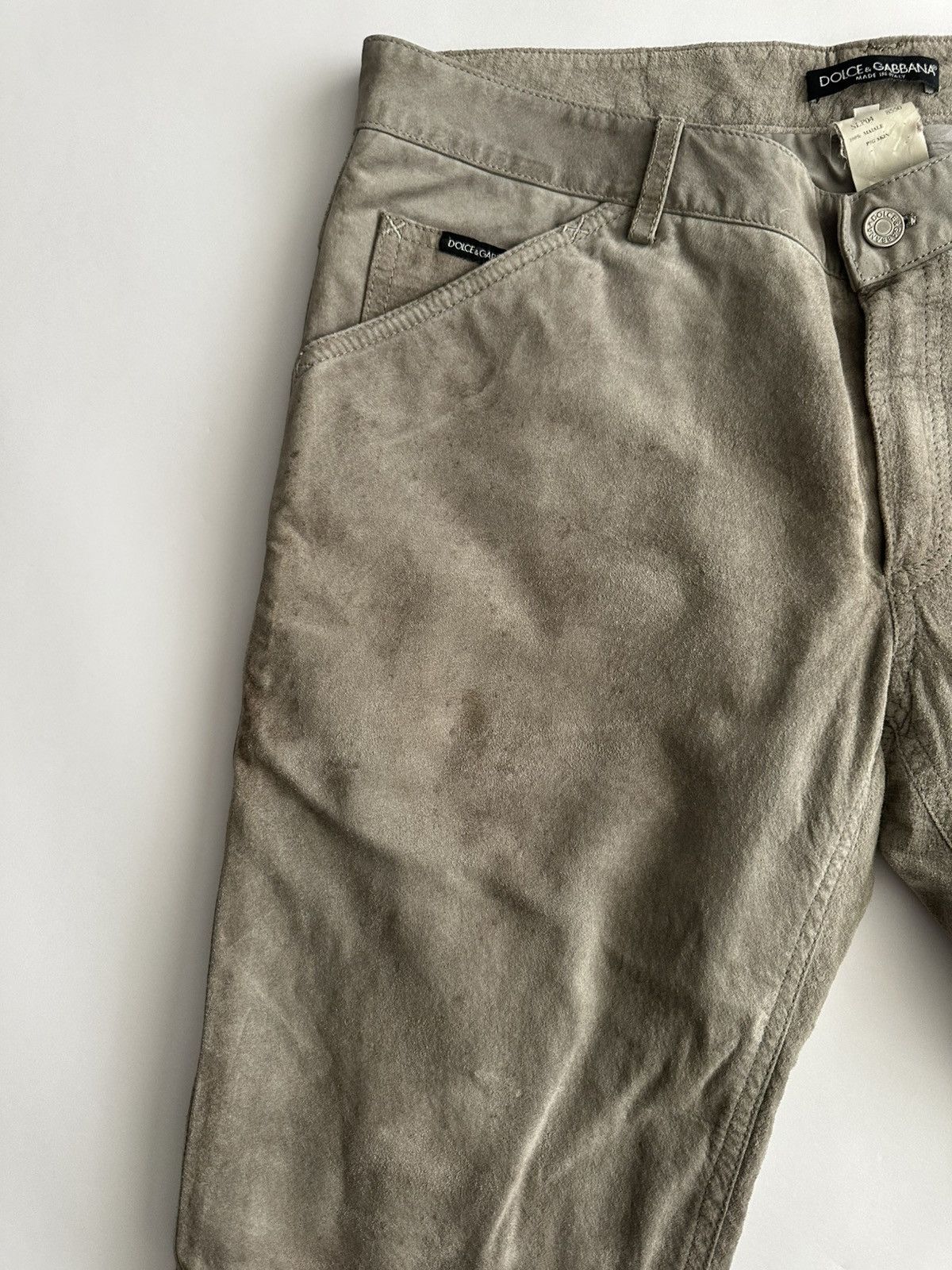 Dolce & Gabbana Dolce Gabbana 2000’s Pig Skin Leather Pants Size US 34 / EU 50 - 8 Thumbnail