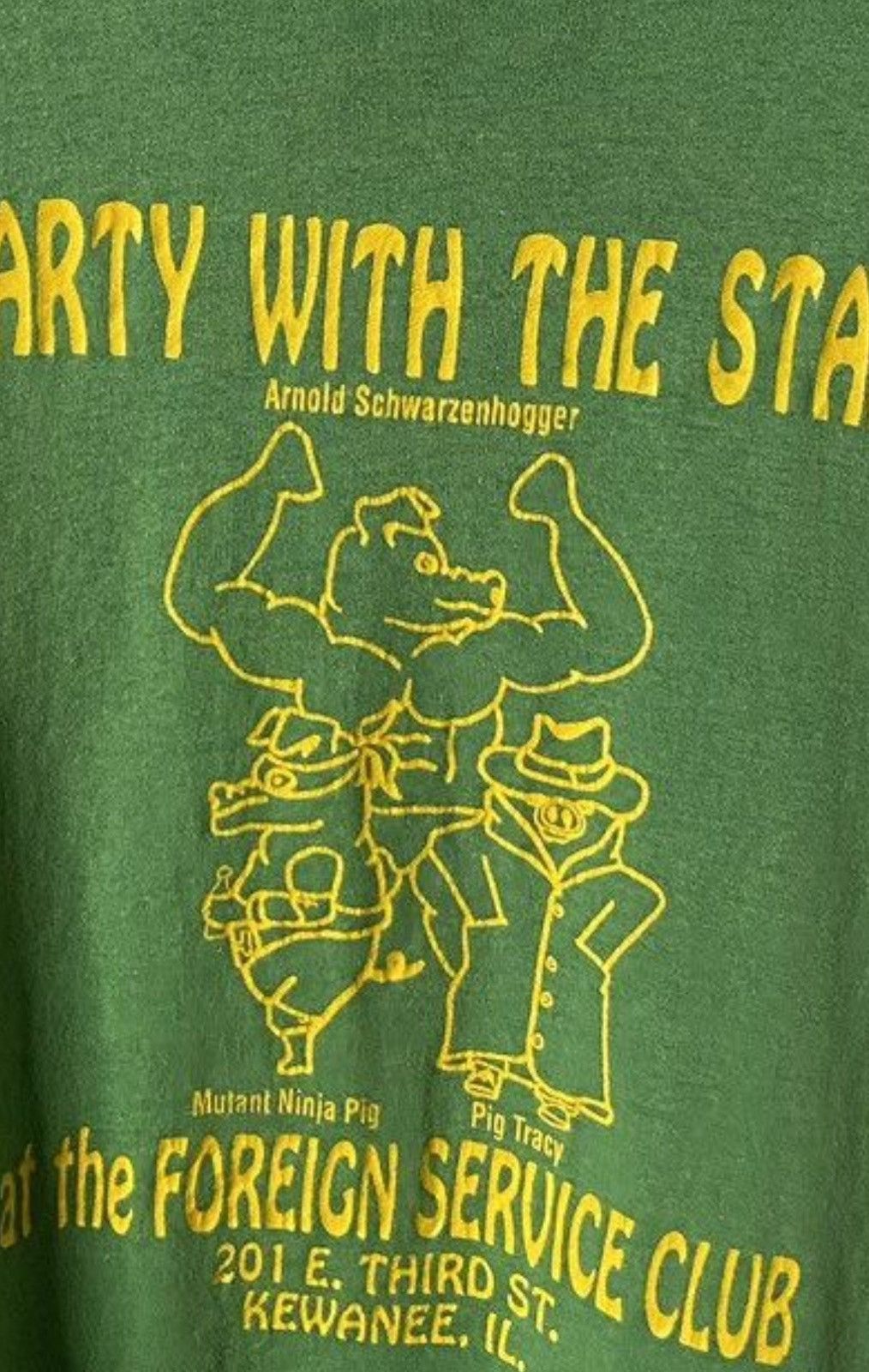 Russell Athletic × Vintage Vintage 1990s Party With The Stars Parody Funny Humor Tee Size US M / EU 48-50 / 2 - 3 Thumbnail