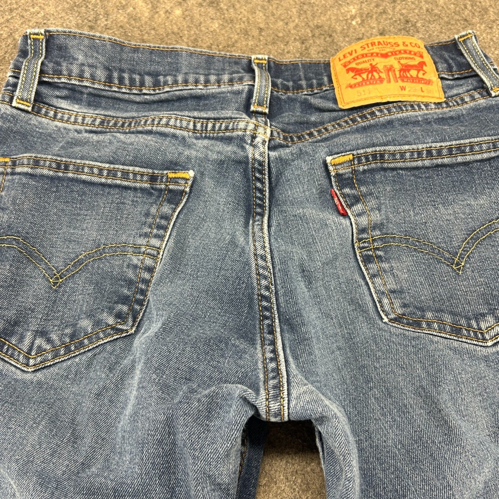 Levi's Levi’s 511 Jeans Men 29x30 Blue Skinny Fit Medium Wash Stretch Denim Cotton Slim Regular Zip Pockets Logo Zipper Vintage No Size US 29 - 6 Thumbnail
