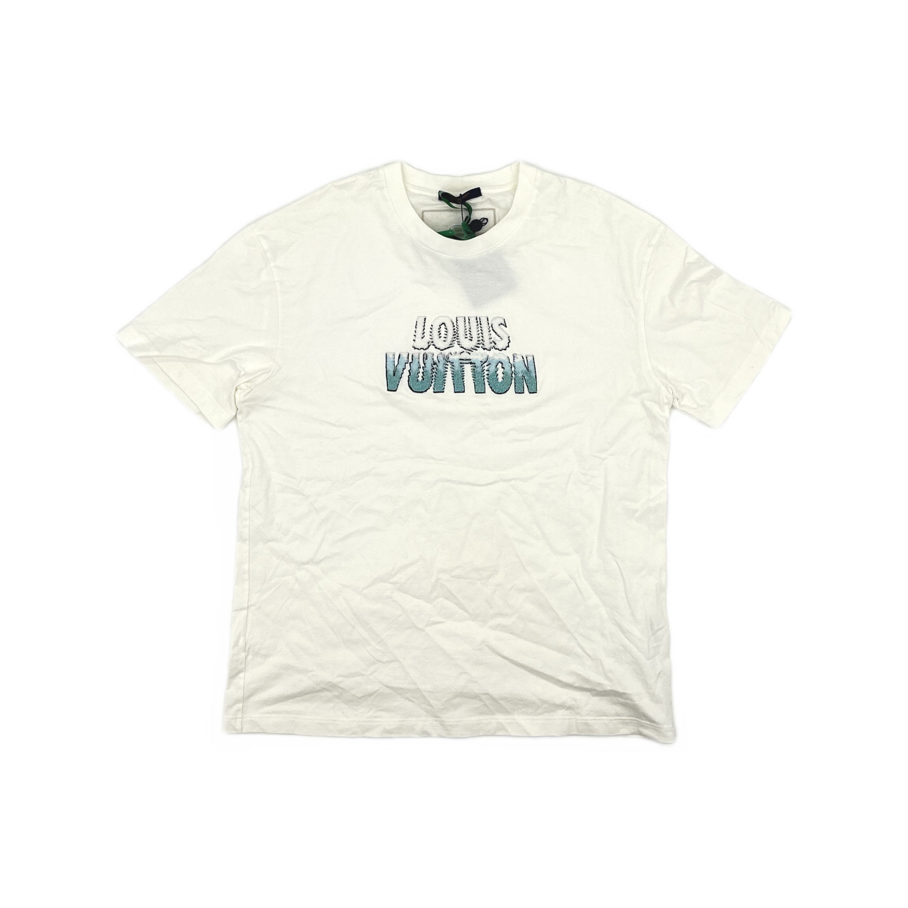 Louis Vuitton Louis Vuitton Beaded Logo T-Shirt XL Size US XL / EU 56 / 4 - 1 Thumbnail