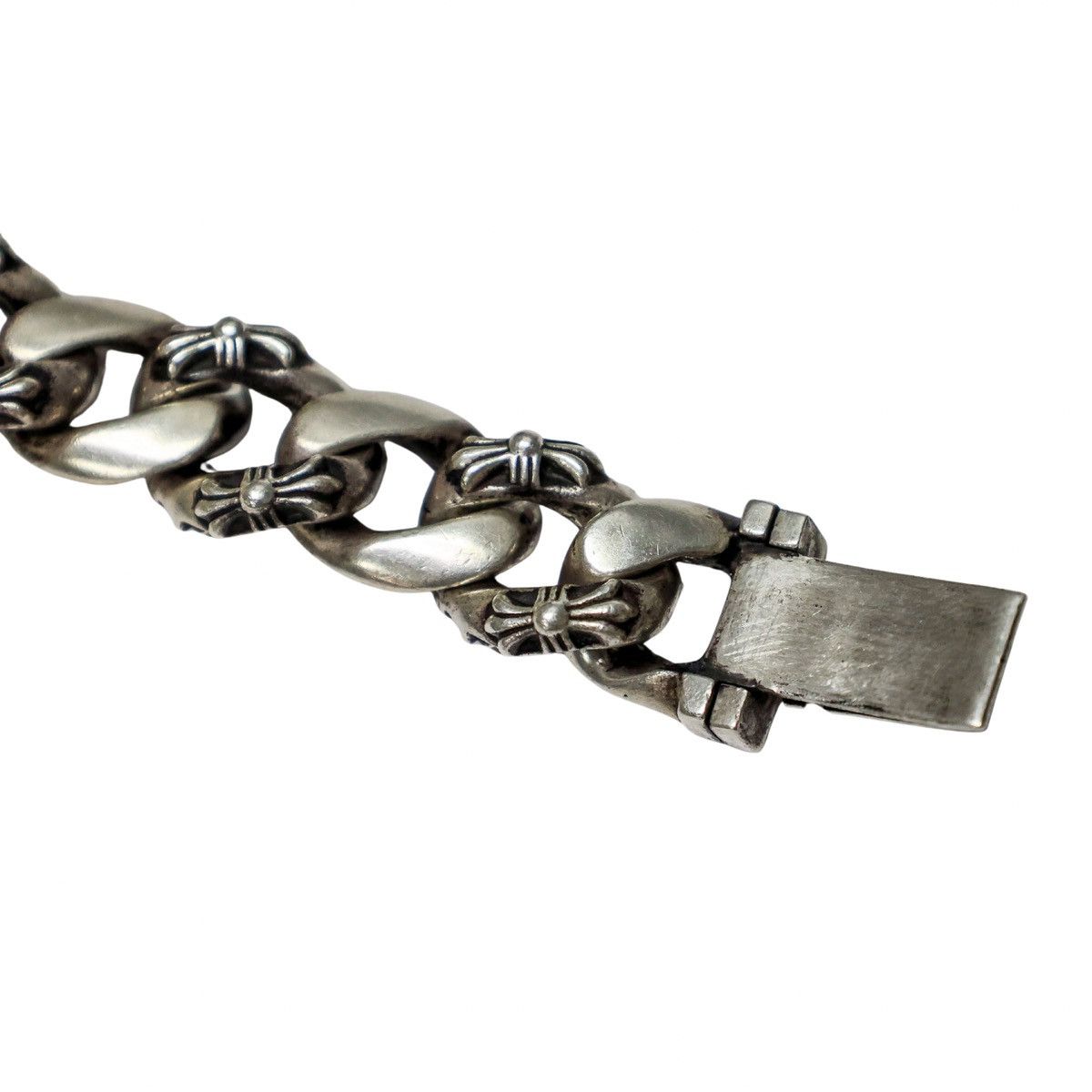 Chrome Hearts Chrome Hearts large Fancy Link Plus Cross Box ID bracelet Size ONE SIZE - 9 Thumbnail