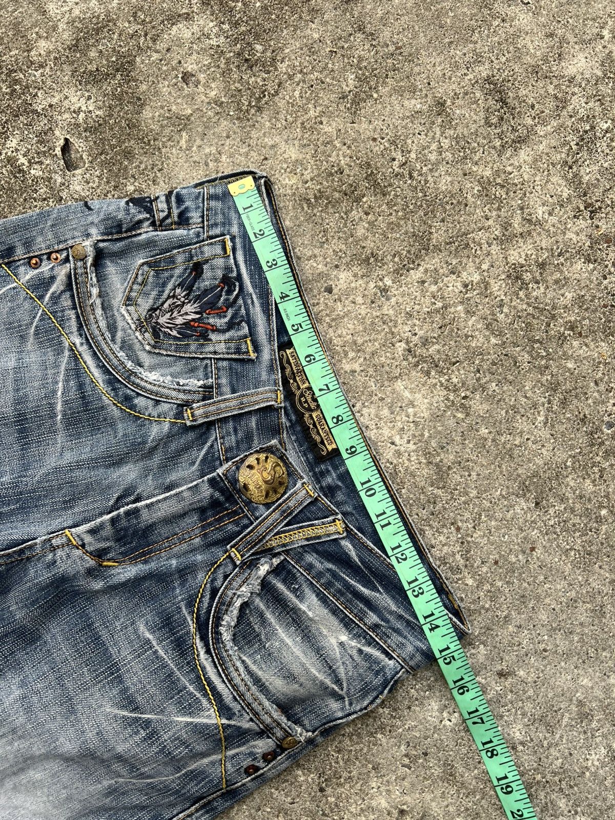 Japanese Brand 💥Studio RP Denim & Co Distress Jean Size US 29 - 3 Thumbnail