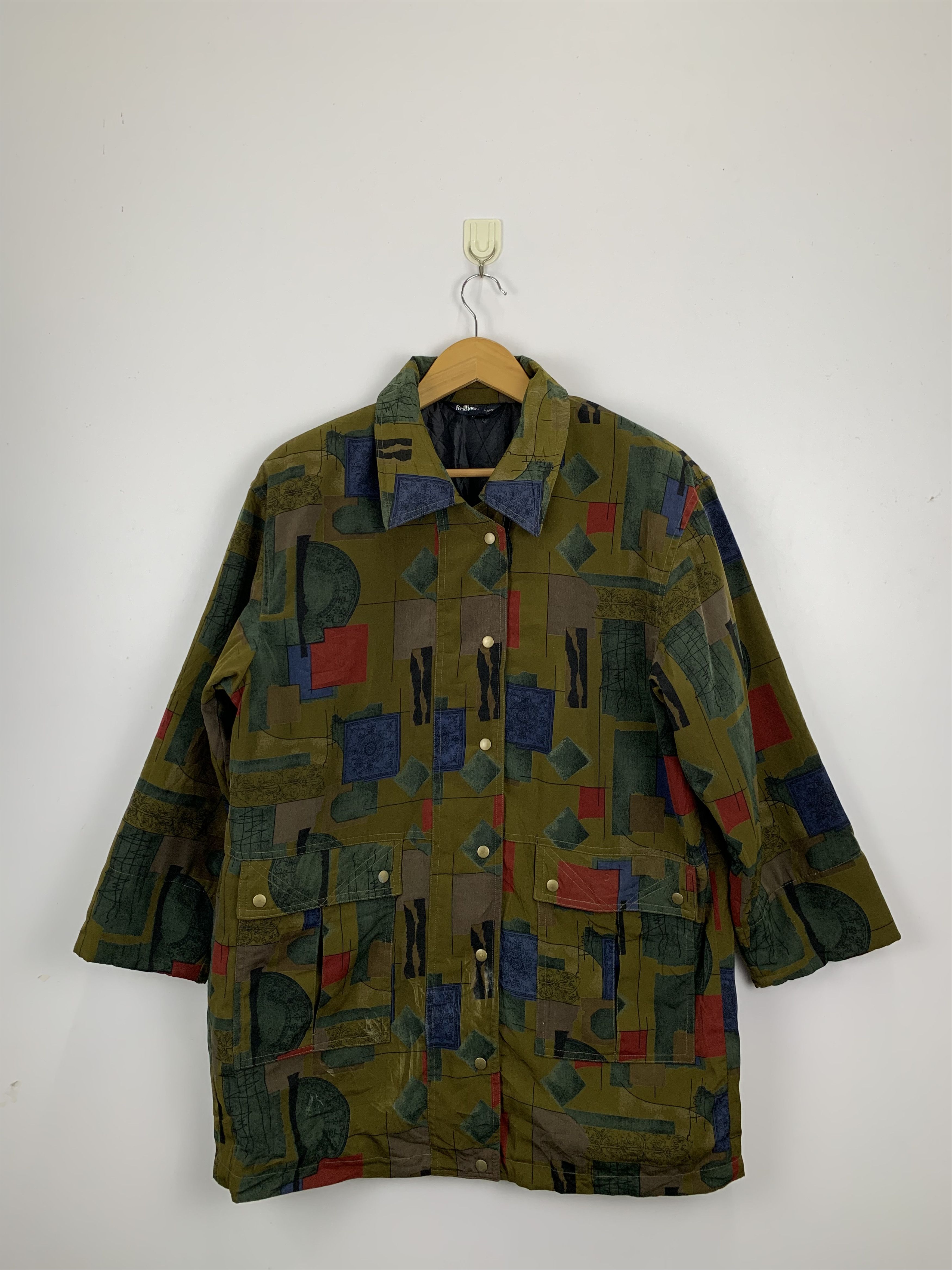 Japanese Brand × Vintage Vintage Japanese Brand Novelty Geometry Design Jacket Size US M / EU 48-50 / 2 - 1 Thumbnail