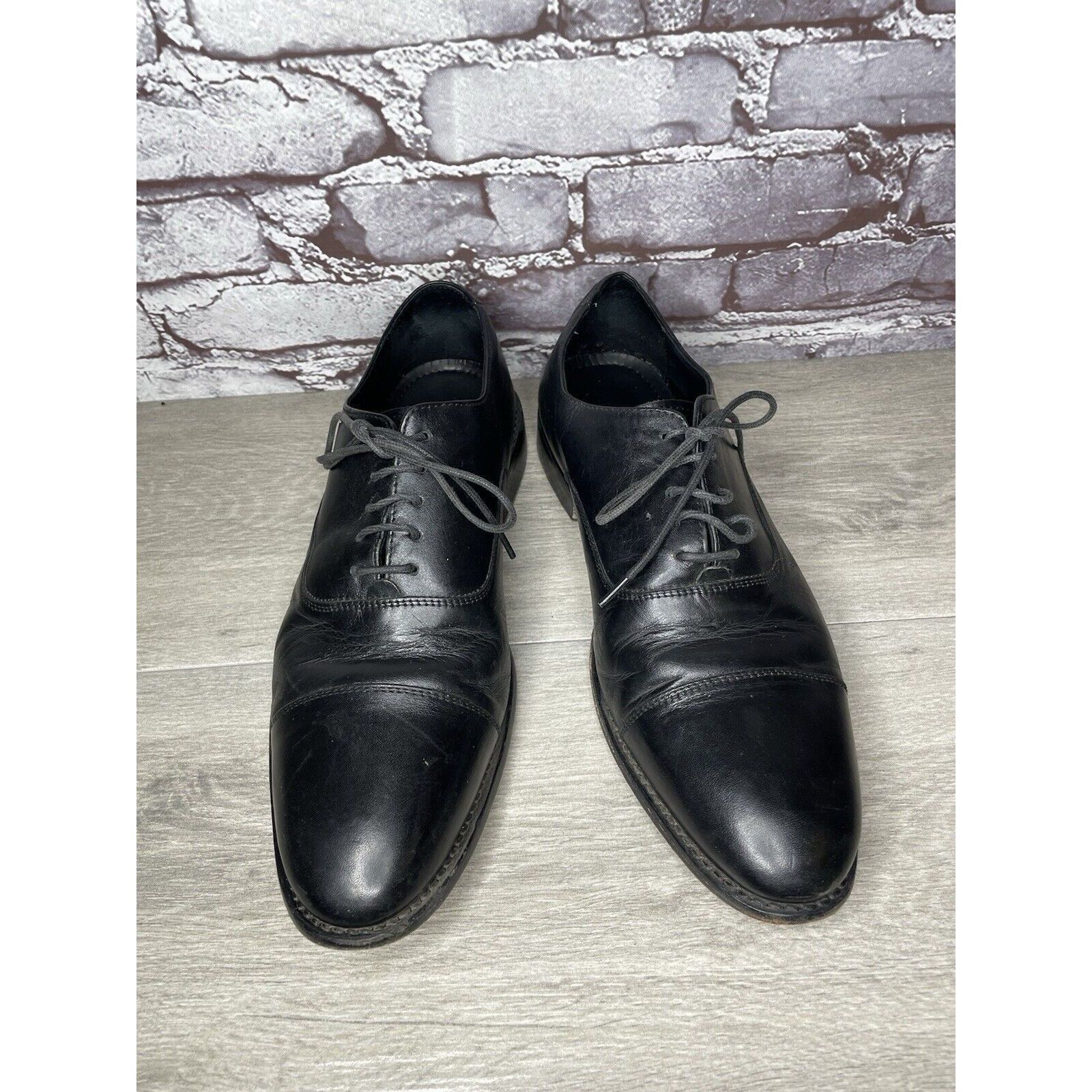Other ANTHONY VEER Essentials Black Leather Goodyear Oxfords Cap T Size US 10 / EU 43 - 9 Thumbnail