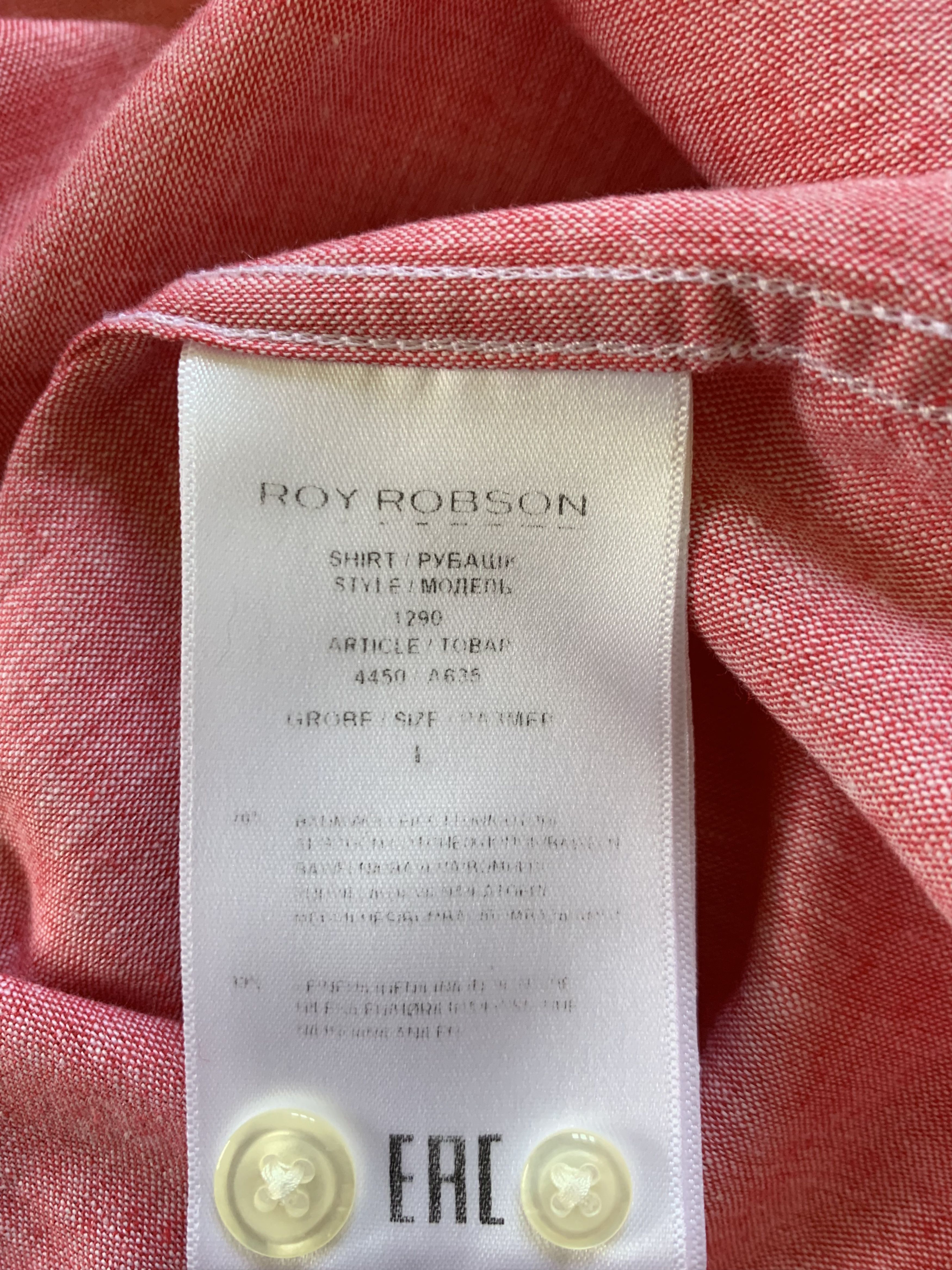 Other Roy Robson Slim Fit Linen Button Up Shirt Size US L / EU 52-54 / 3 - 6 Thumbnail