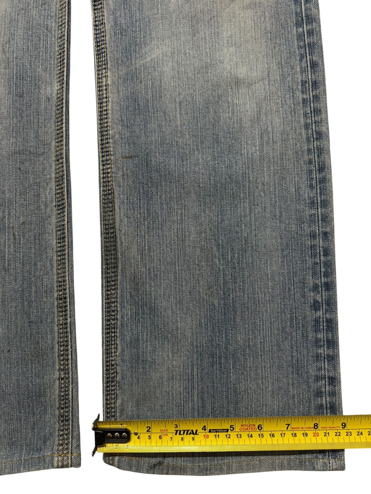 Edwin Vintage 90s Edwin XV Blue Faded Mud Wash Distress Wide Leg Size US 31 - 13 Thumbnail