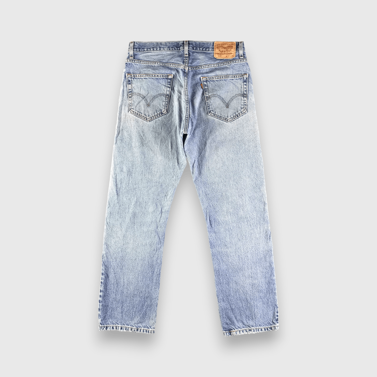 Levi's Vintage Light Wash Levis 505 Jeans-J4117 Size US 33 - 2 Thumbnail