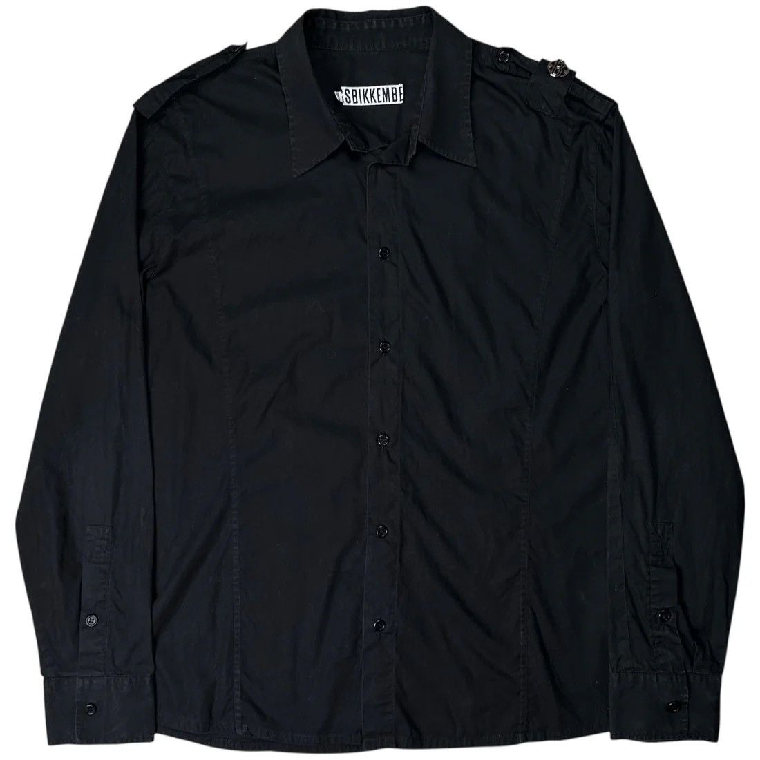 Dirk Bikkembergs Dirk Bikkembergs Military Metal Epaulettes Shirt - AW07 Size US XL / EU 56 / 4 - 1 Thumbnail
