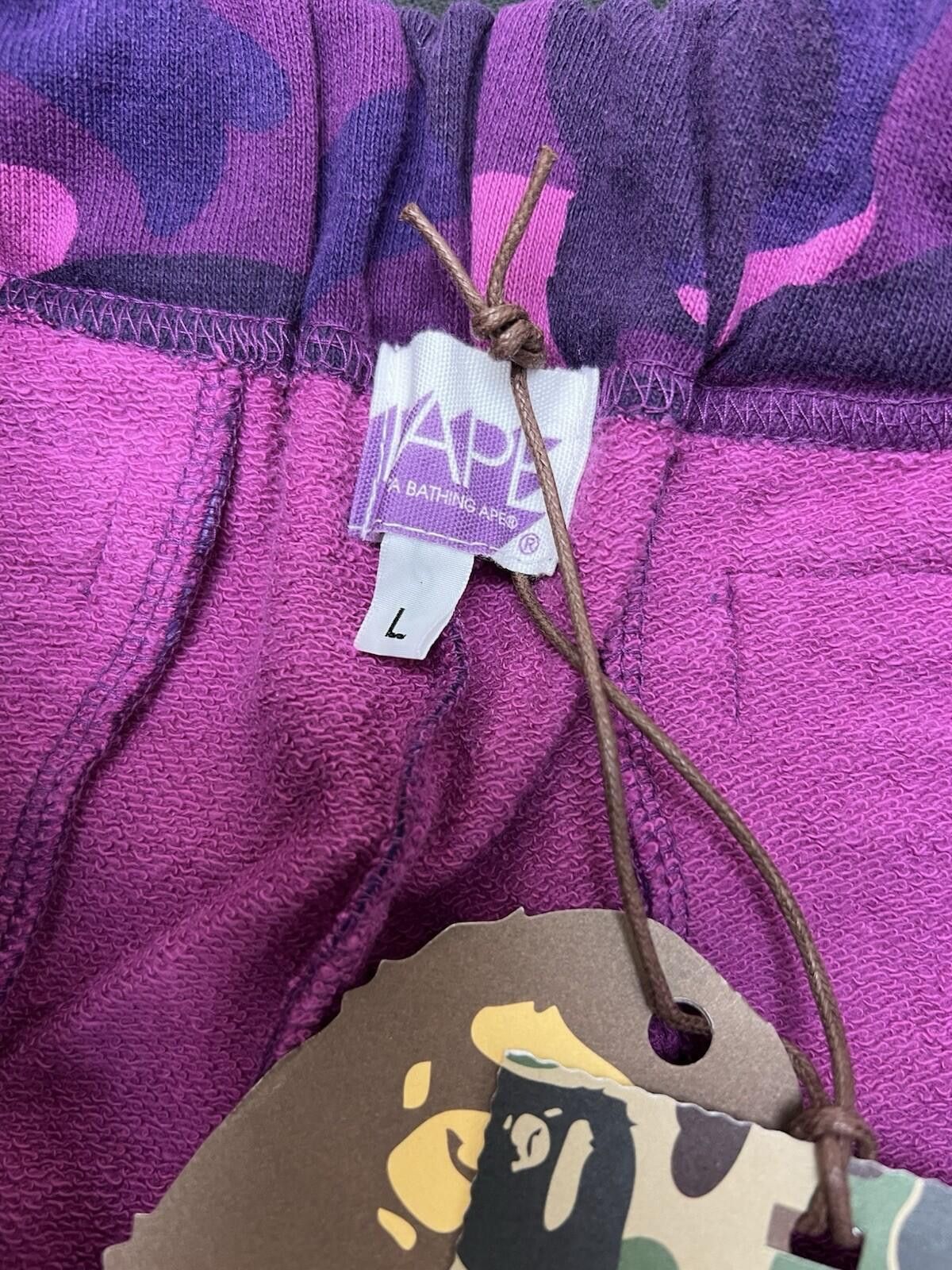 Bape Bape by A Bathing Ape Purple Camo Sweat Shorts L Size US 34 / EU 50 - 3 Thumbnail