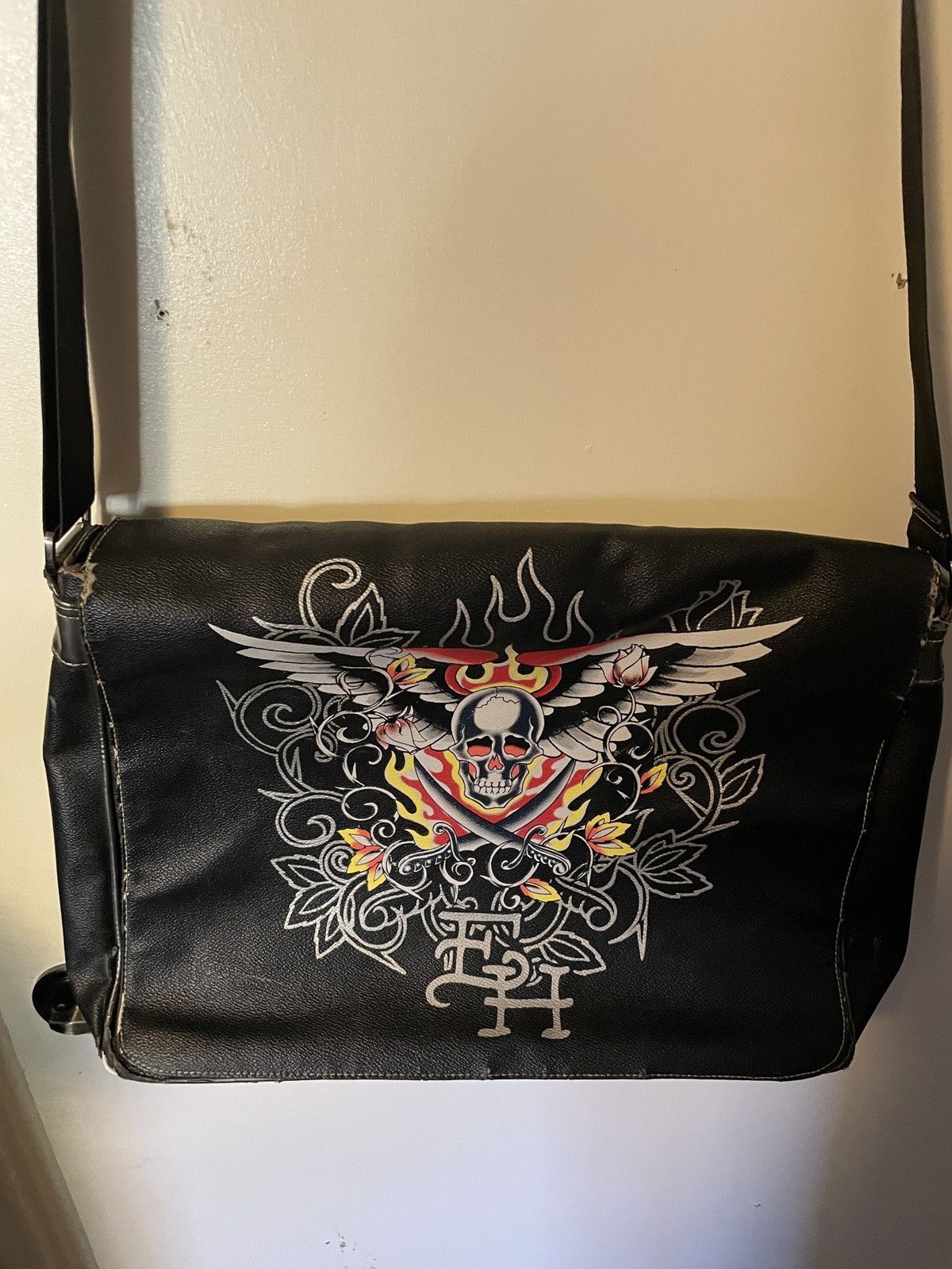 Christian Audigier Vintage Ed Hardy Messenger Bag Size ONE SIZE - 1 Thumbnail