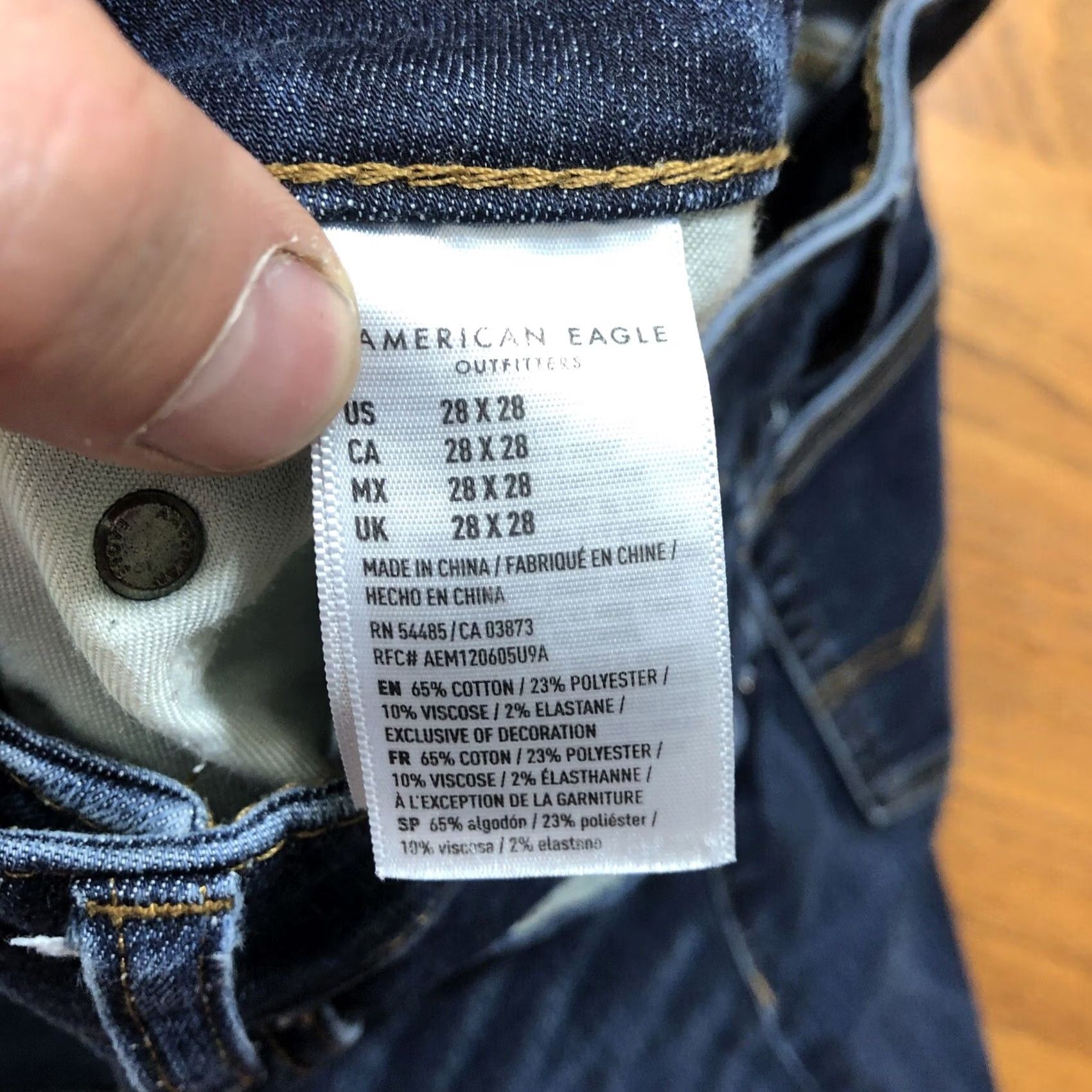 American Eagle Outfitters American Eagle Outfitters Skinny Jeans Blue 28x28 Mens Denim 5-Pocket Logo ZIP Grain? Size US 28 / EU 44 - 7 Thumbnail