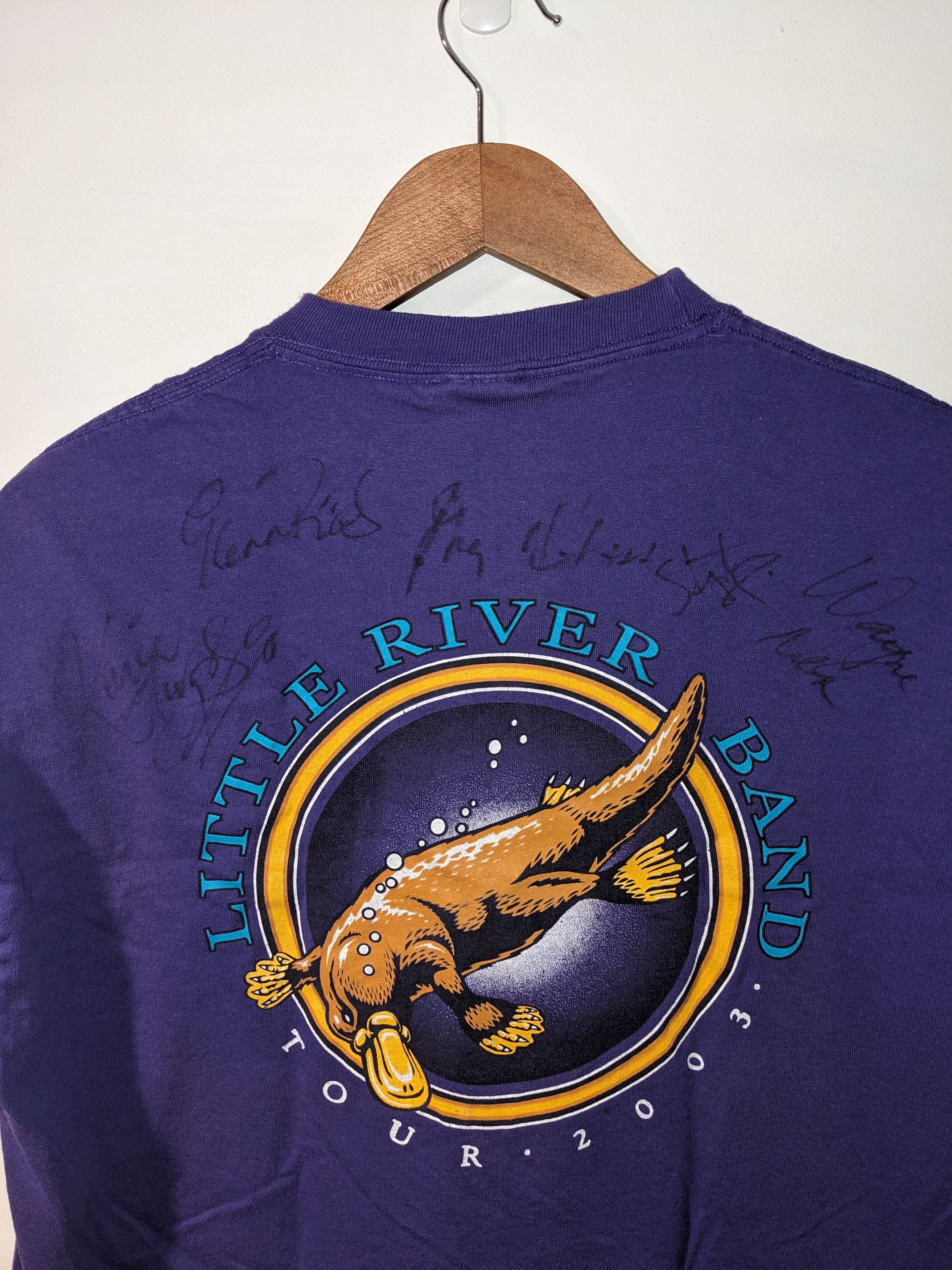 Band Tees × Vintage Vintage Little River Band 2003 Tour Band SIGNED T-Shirt Size US L / EU 52-54 / 3 - 3 Thumbnail