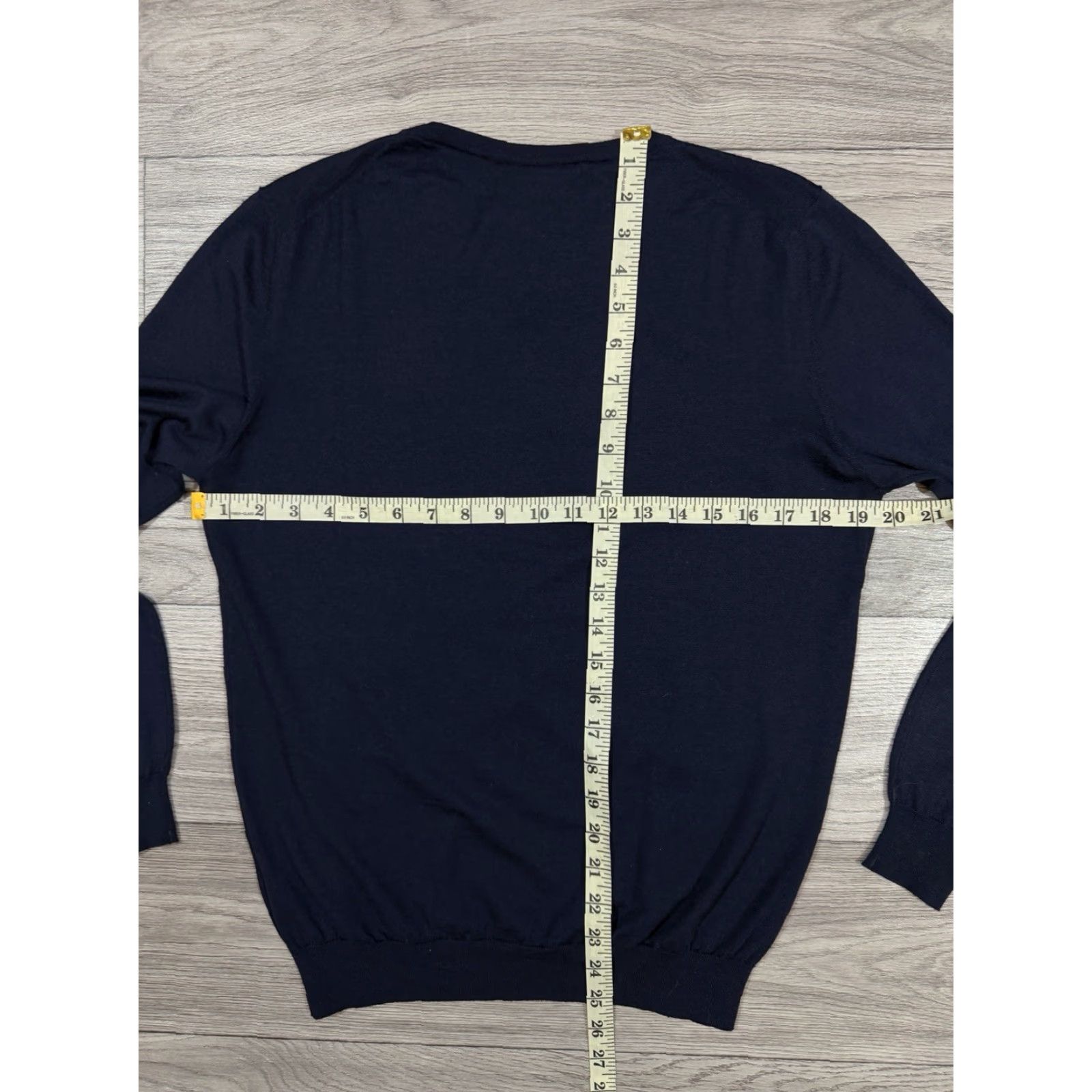 Vintage Maurizio Baldassari Wool Sweater Navy Crew Neck Mens Size S Size US S / EU 44-46 / 1 - 3 Thumbnail