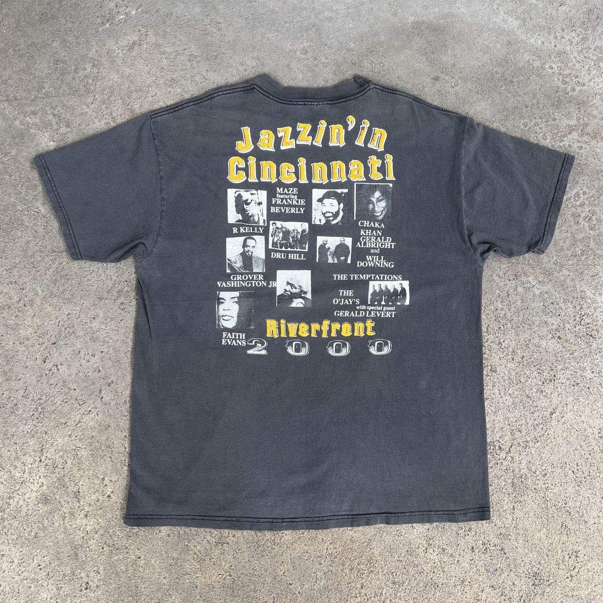 Rap Tees Vintage Jazzin Cincinnati Chaka Khan XL Faded R&B Soul Funk Size US XL / EU 56 / 4 - 4 Thumbnail