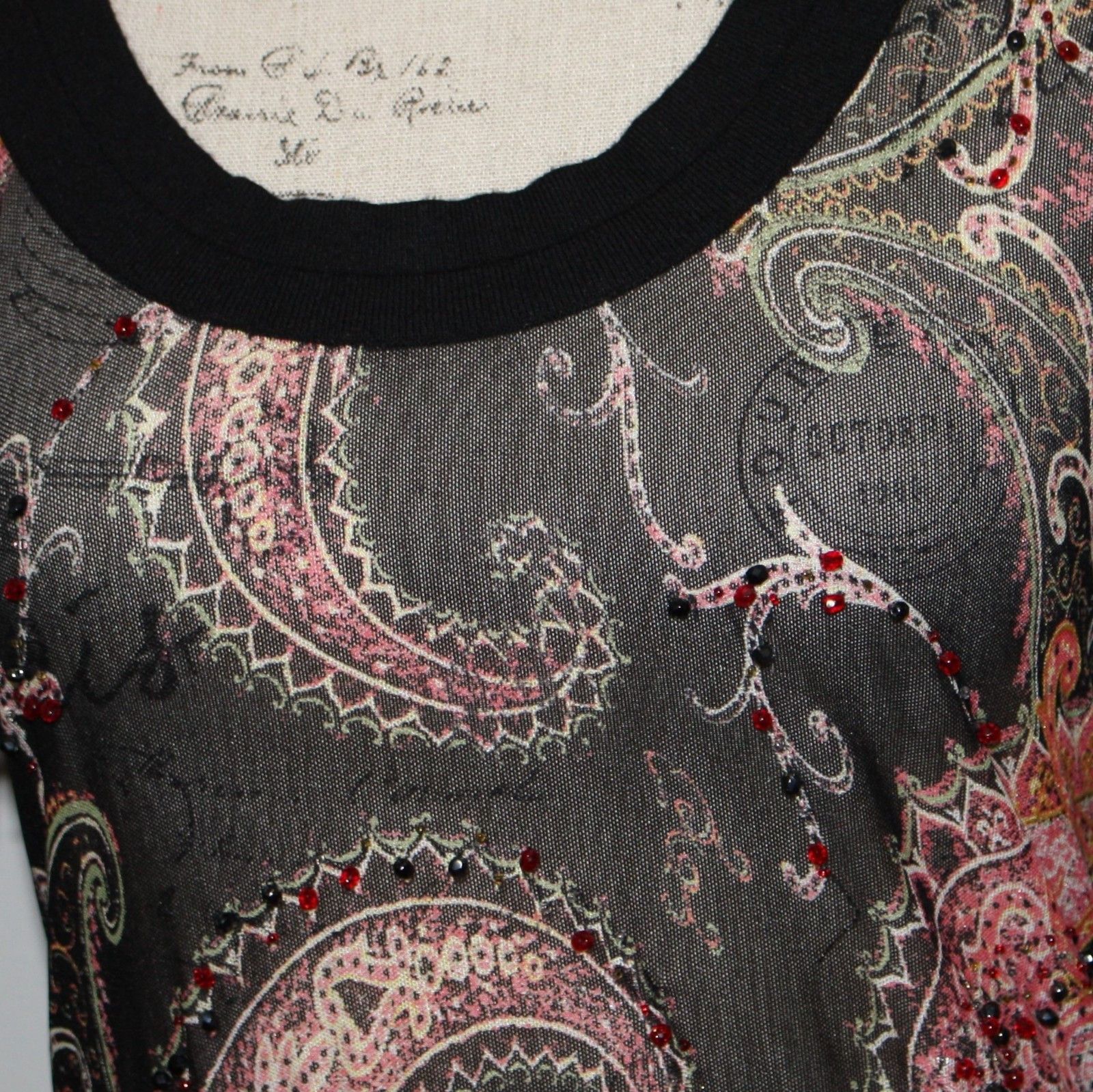Roberto Cavalli Black Knit Sweater with Crystal Beaded Mesh Front size M Size M / US 6-8 / IT 42-44 - 8 Thumbnail