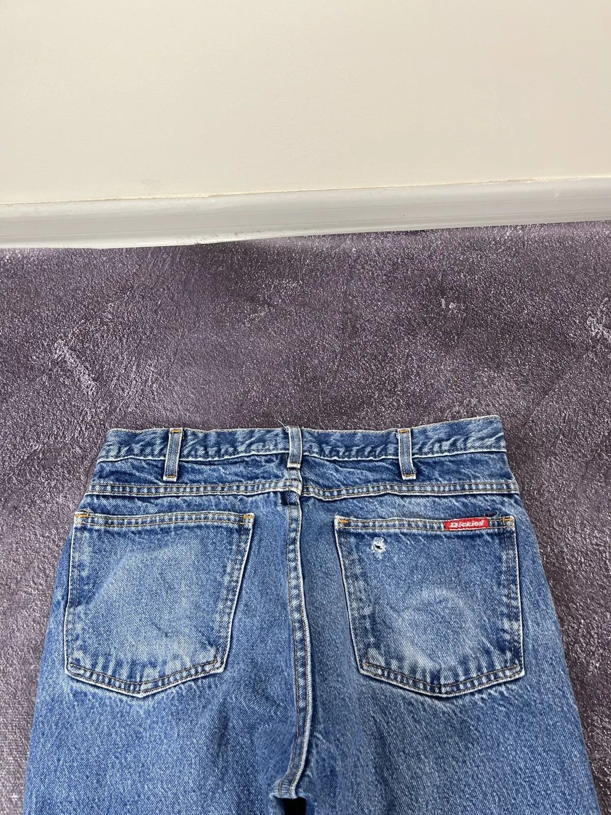 Dickies × Vintage Vintage 90s Dickies USA Faded Blue Denim Hype Jeans Size US 32 / EU 48 - 5 Thumbnail