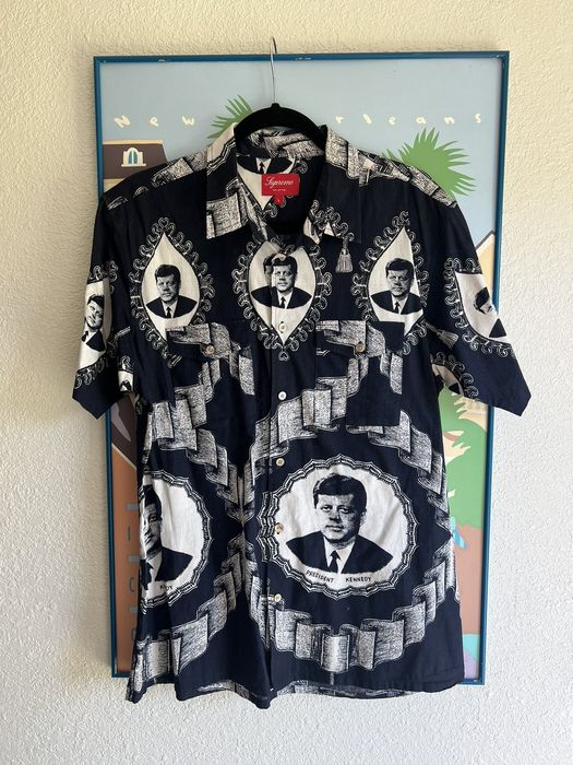 Supreme jfk hot sale button up