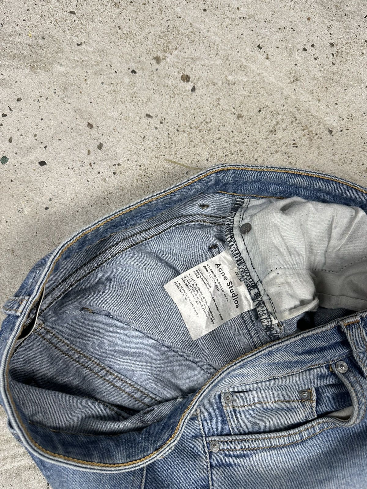 Acne Studios Acne Studios Skin 5 Lt Usd Blu Denim Pants Jeans Size US 29 - 8 Thumbnail