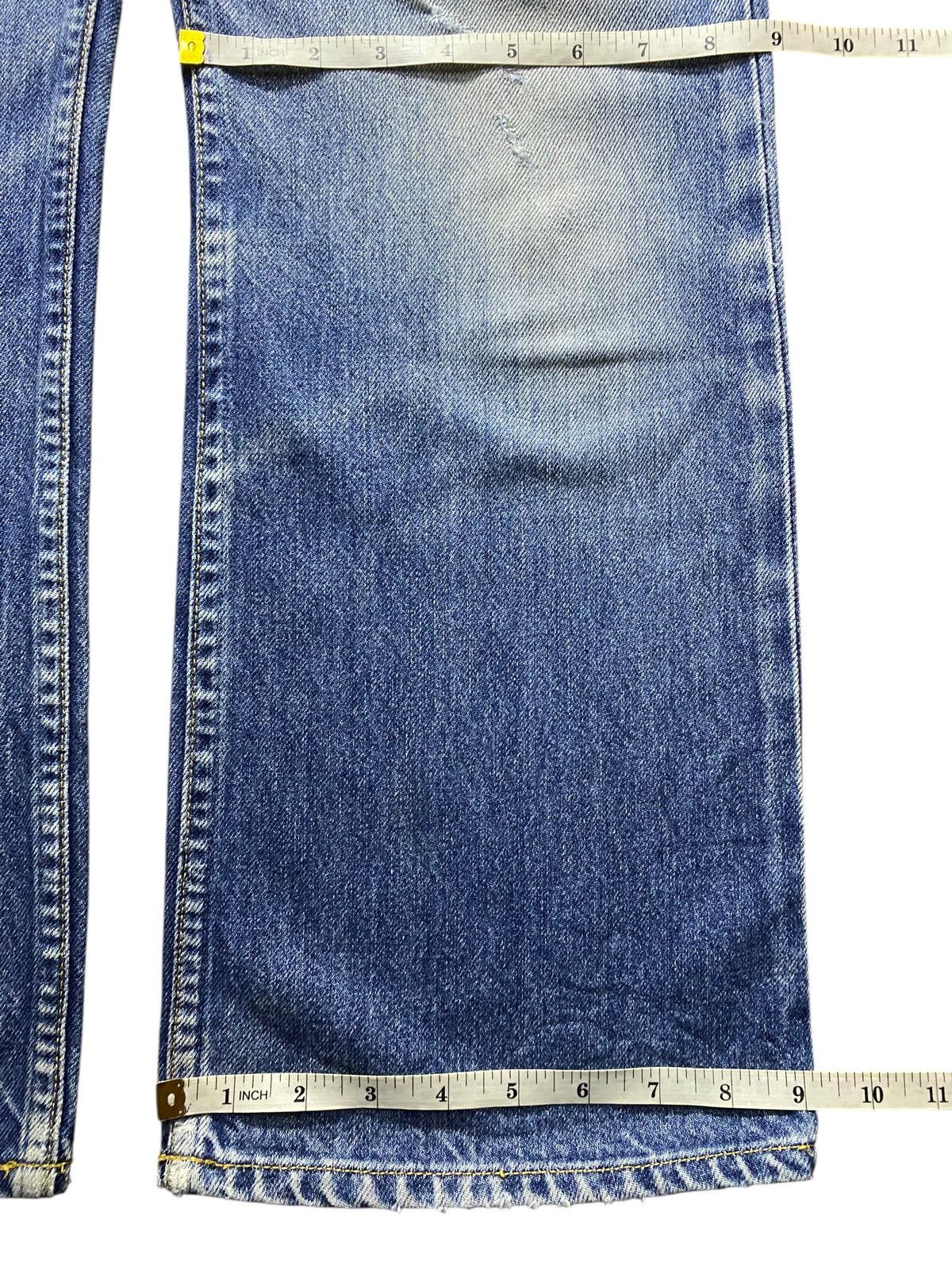 Gap Vintage Gap Denim Blue Wash Distressed Baggy Jeans Size US 30 / EU 46 - 13 Thumbnail