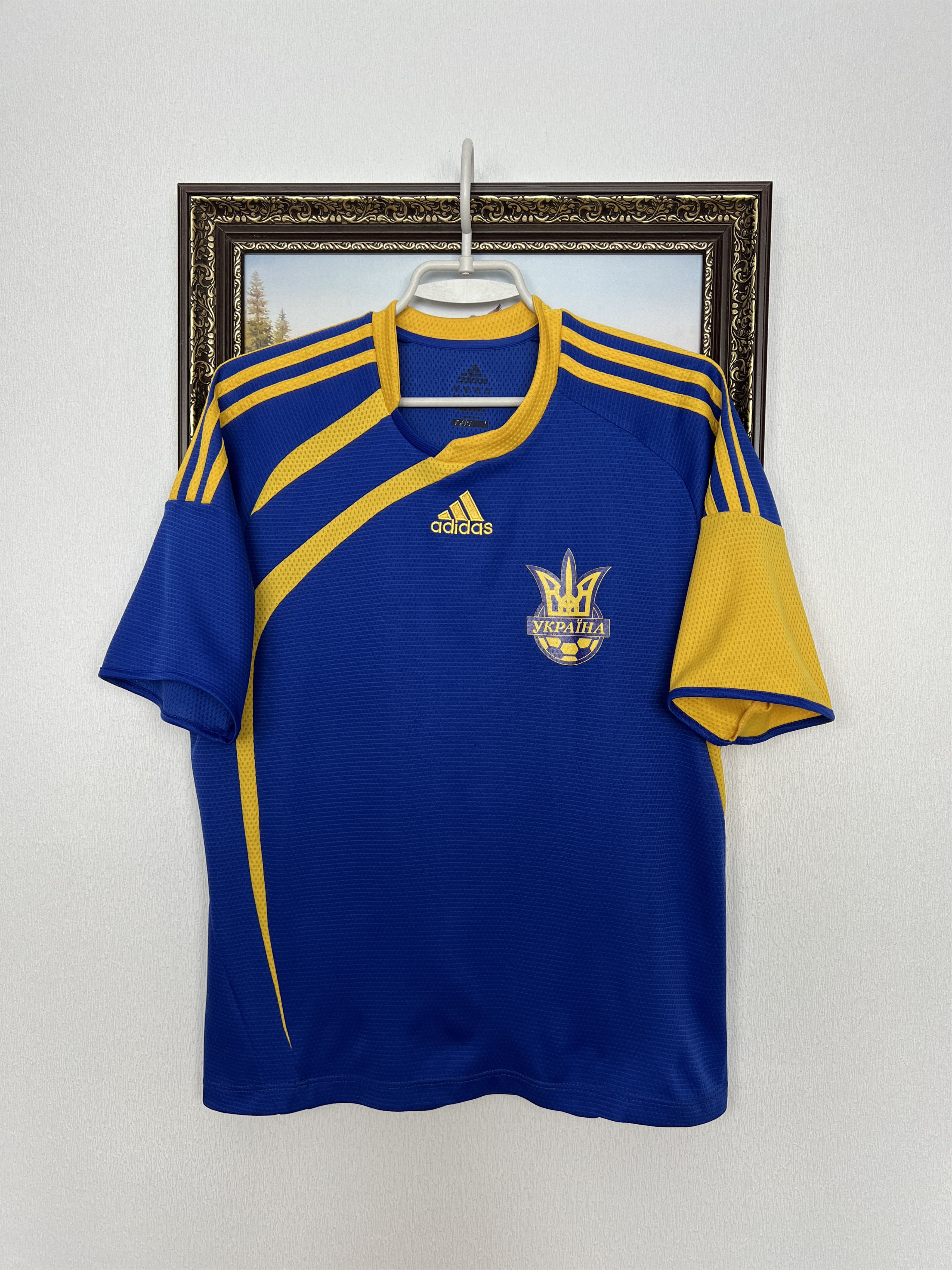 Adidas Vintage Adidas Ukraine Football Shirt Soccer National Team Size M / US 6-8 / IT 42-44 - 1 Thumbnail