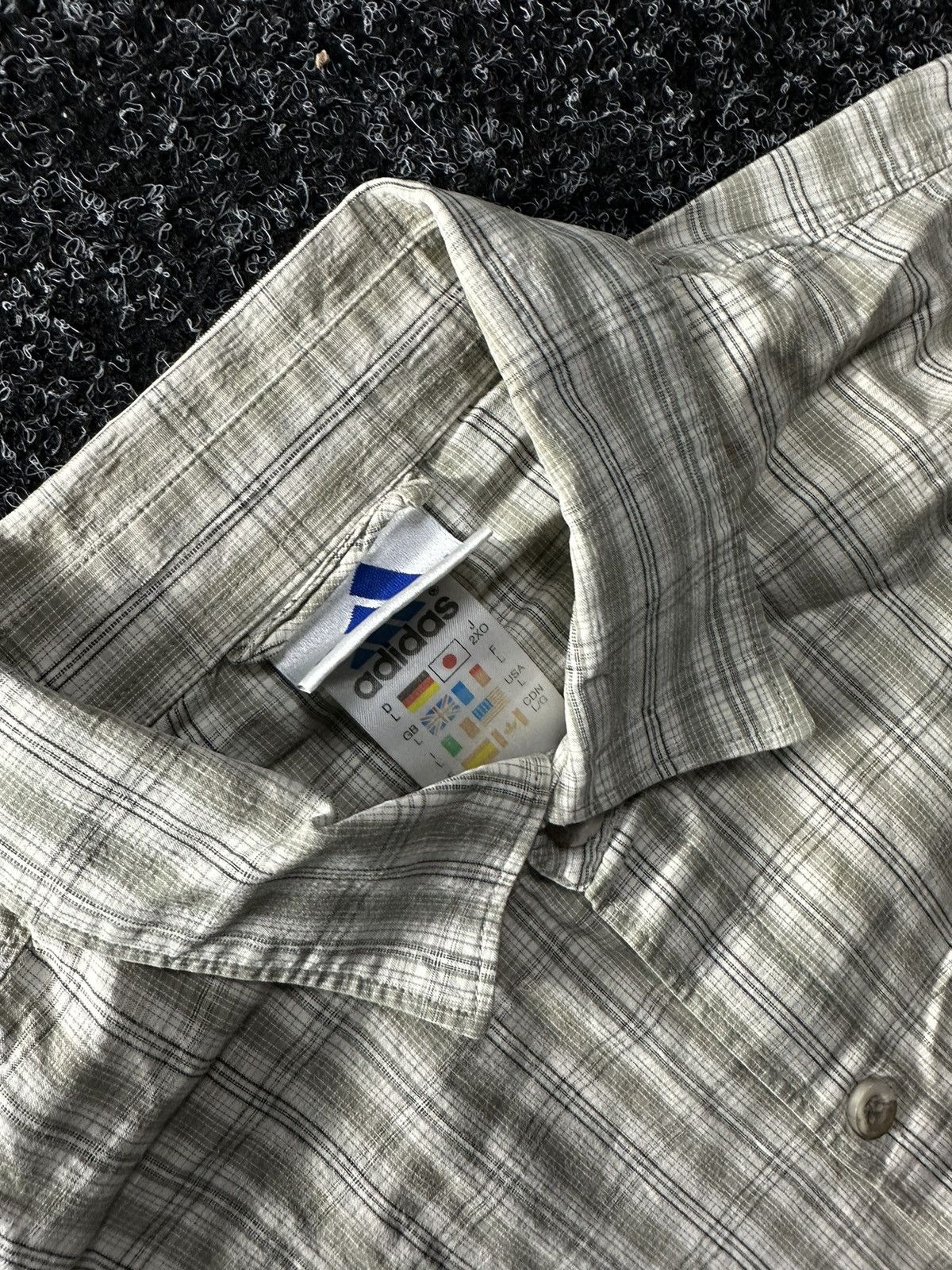 Adidas × Vintage 🚨VINTAGE 90s ADIDAS EQUIPMENT WITH LOGO shirt short sleeve Size US L / EU 52-54 / 3 - 4 Thumbnail