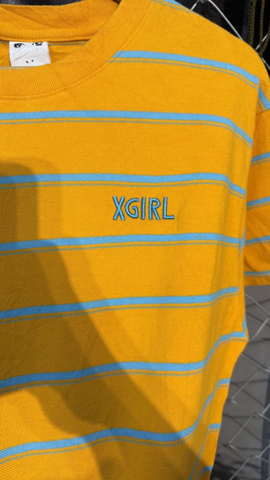 Japanese Brand XGIRL STRIPED TSHIRT YELLOW BLUE Size US S / EU 44-46 / 1 - 3 Thumbnail