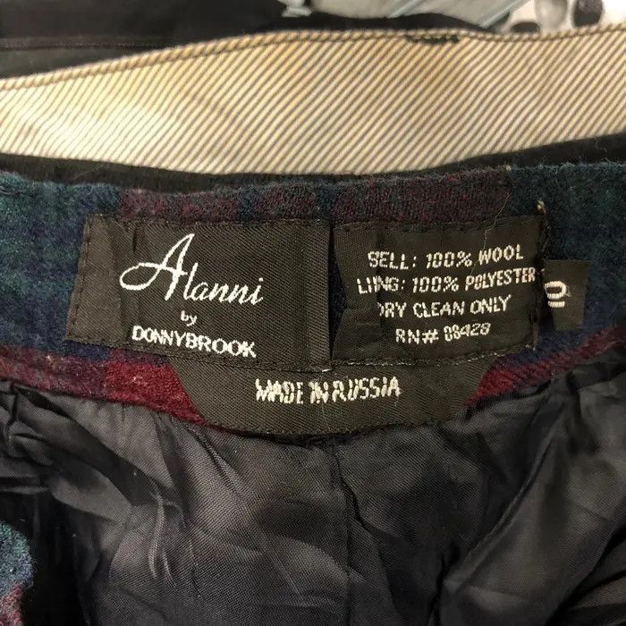 Other Vtg ALANNI DONNYBROOK ITALIAN Tartan Casual Pant Trouser Size 30" / US 8 / IT 44 - 5 Thumbnail