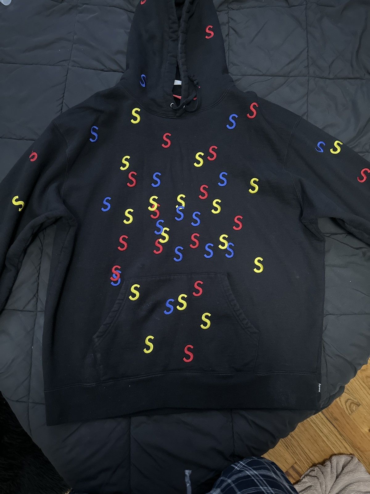 Supreme Supreme Embroided S Hooded Sweatshirt Size US L / EU 52-54 / 3 - 3 Thumbnail