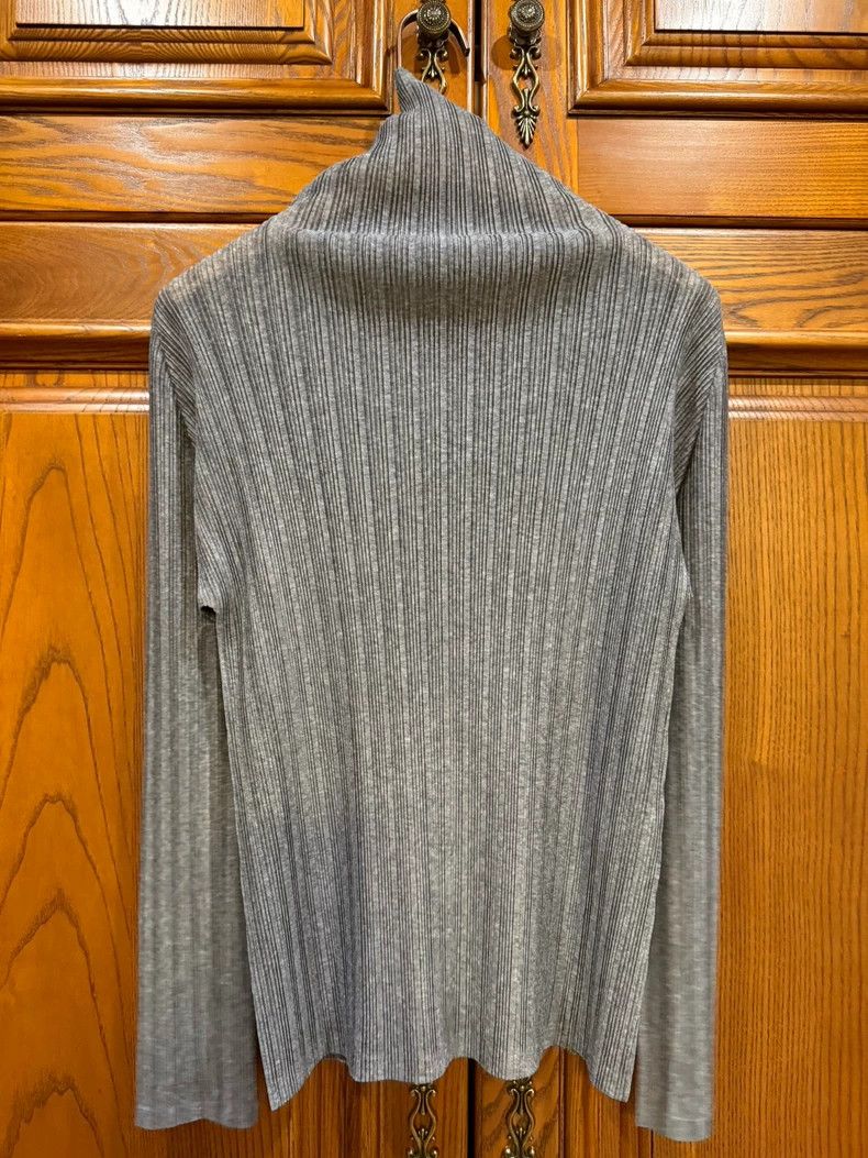 Issey Miyake issey miyake size:3 Dark grey high-necked long sleeves Size XXS / US 00 / IT 34 - 2 Thumbnail
