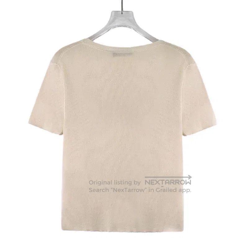 Dior Dior Nude bee embroidery cashmere round-neck short-sleeved Size XS / US 0-2 / IT 36-38 - 2 Thumbnail