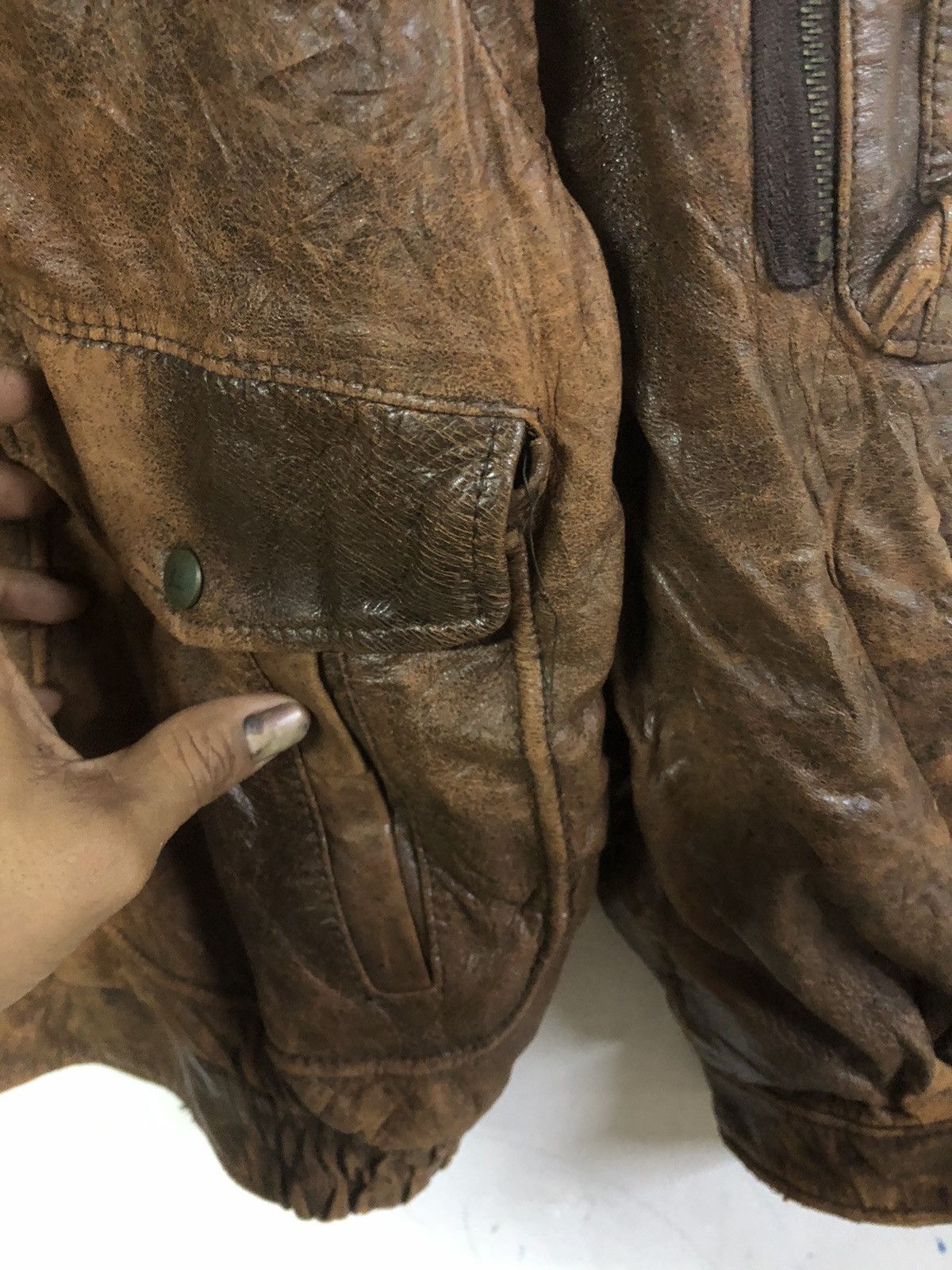 Japanese Brand × Vintage Vintage Mondick Leather Jacket Zipper Size US M / EU 48-50 / 2 - 3 Thumbnail