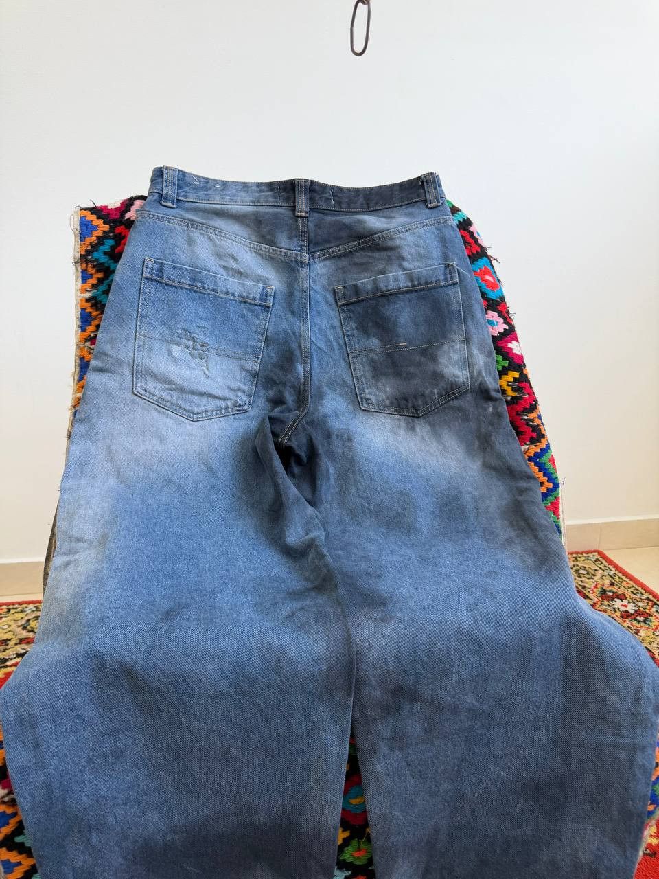 Japanese Brand Vintage tornado mart style washed baggy y2k hype Jeans Blue Size US 32 / EU 48 - 6 Thumbnail