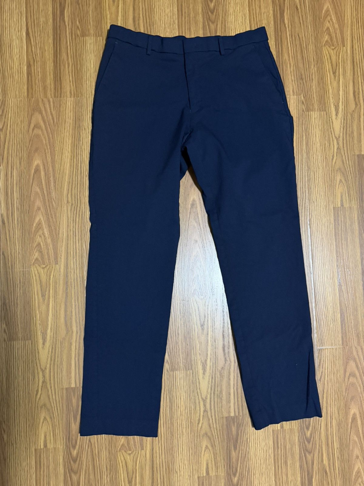 Tommy Hilfiger Tommy Hilfiger Preppy Navy Tailored Dress Pants Size 36x32 Size 36R - 2 Thumbnail
