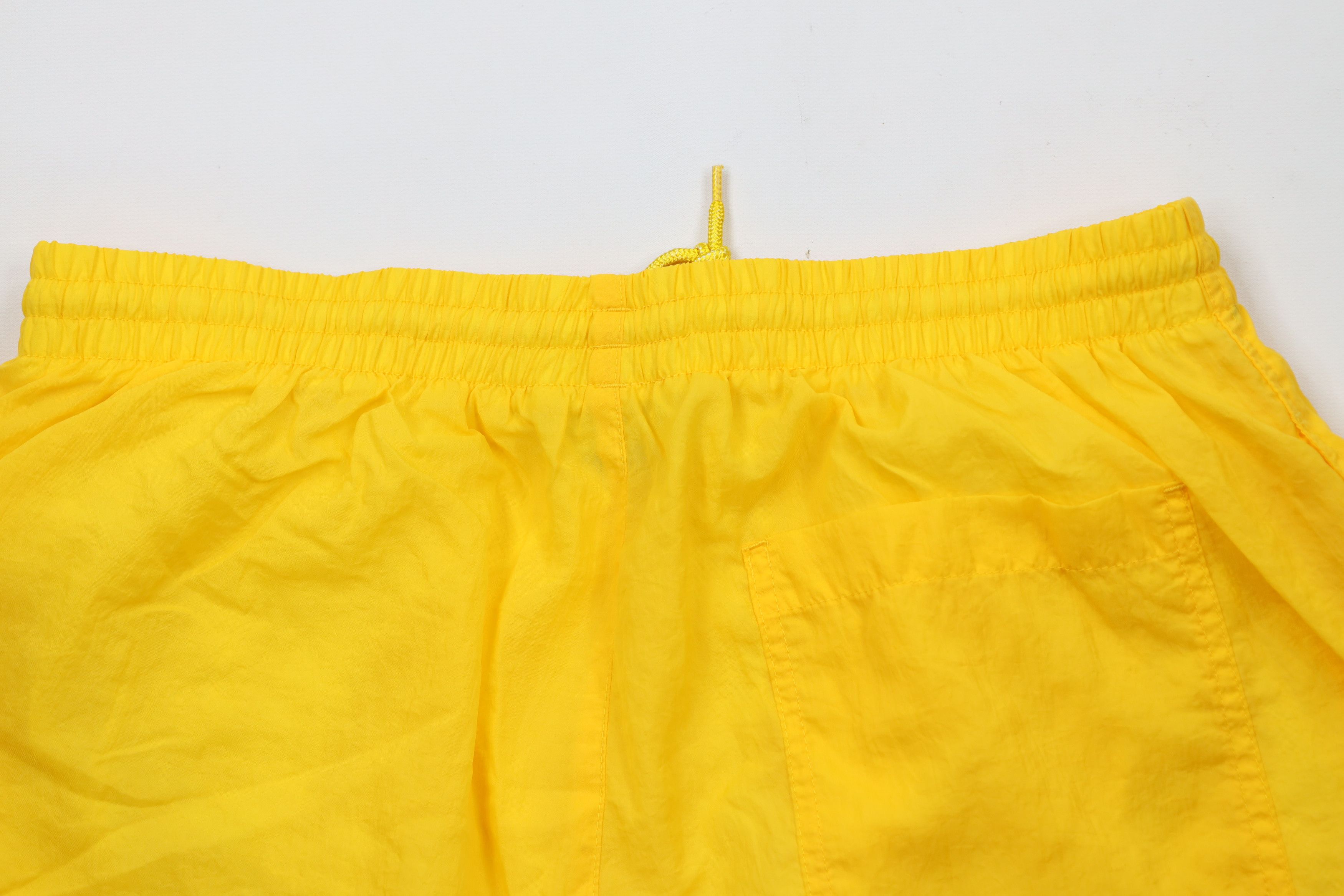 Reebok × Vintage Vintage 90s Reebok Lined Above Knee Shorts Yellow Nylon Size US 36 / EU 52 - 10 Thumbnail