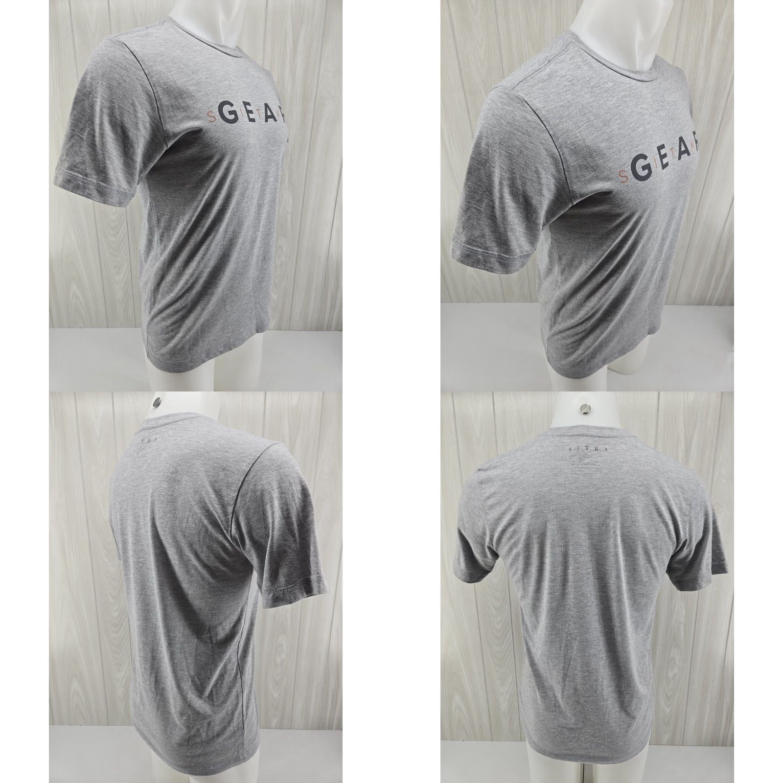 SITKA Sitka Gear Men’s Medium Short Sleeve Graphic Logo Tee Shirt T-Shirt Crew Neck Gray Cotton Logo Size US M / EU 48-50 / 2 - 8 Thumbnail